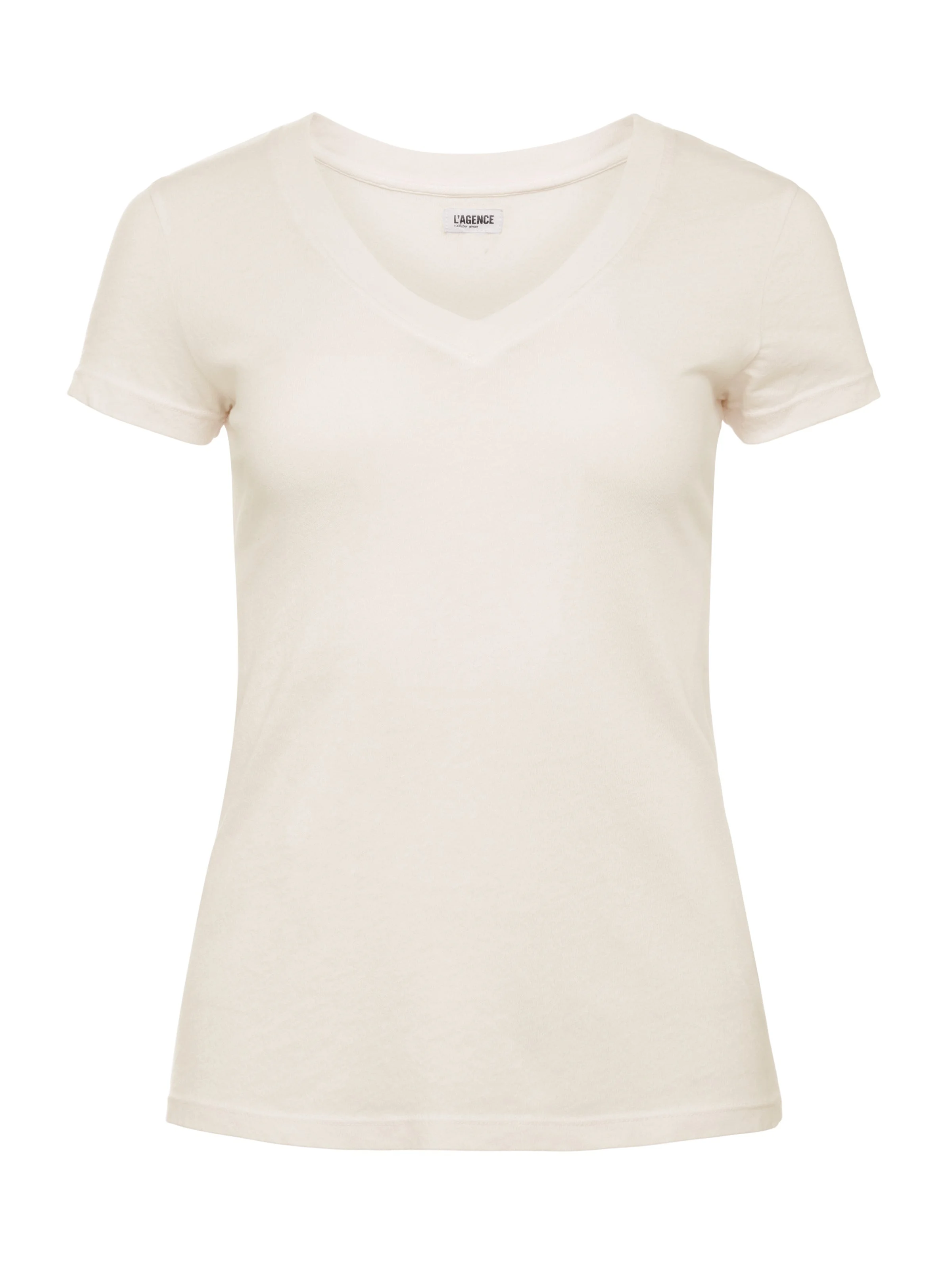 Becca Cotton V-Neck Tee - 1