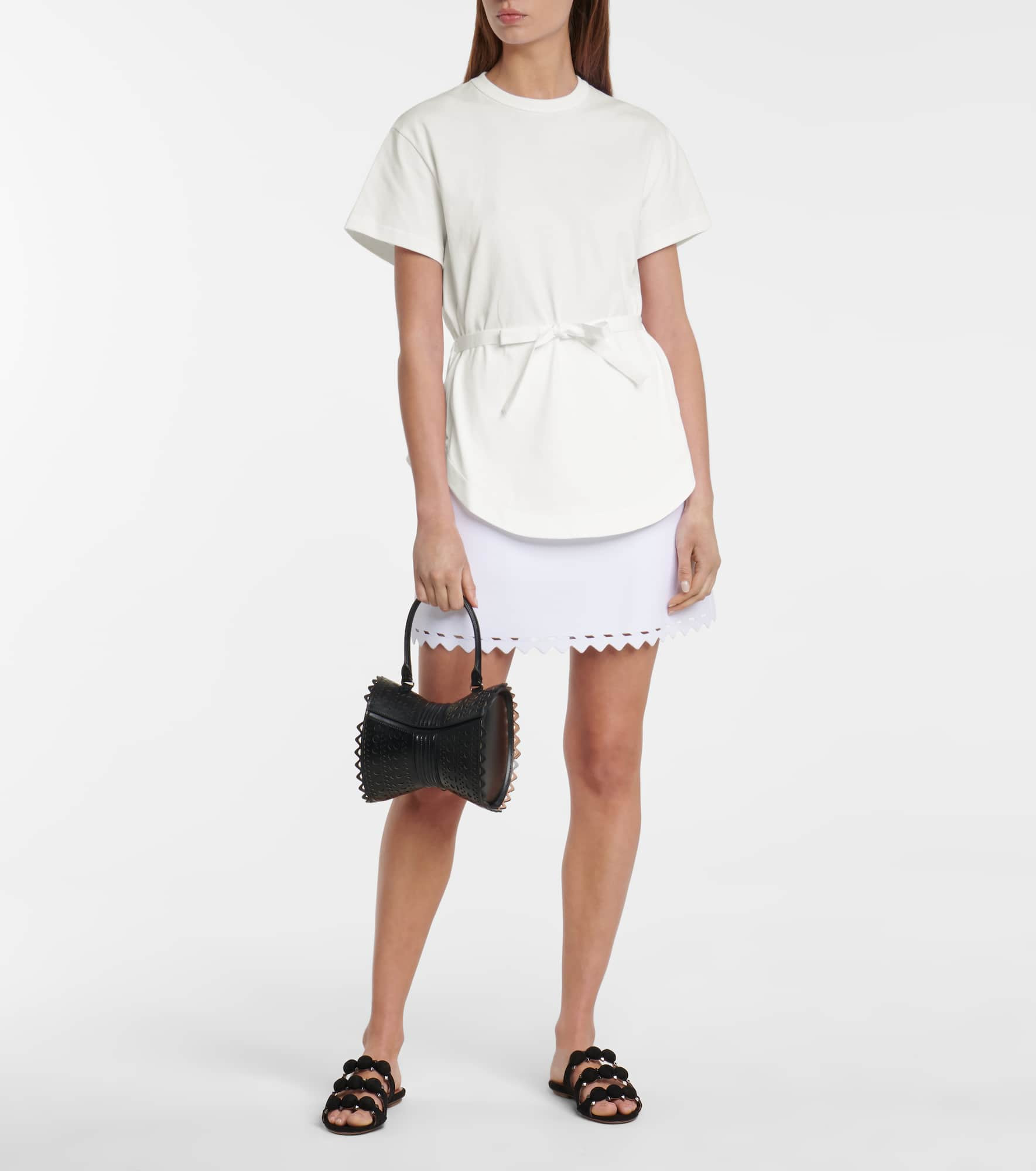 Peplum cotton T-shirt - 2