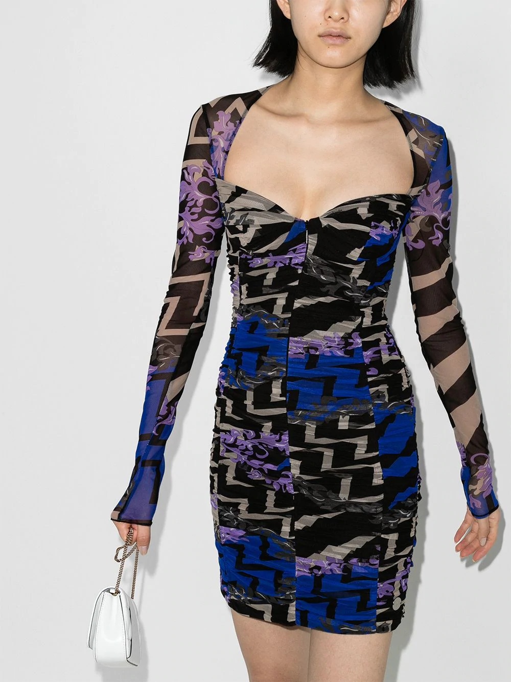 graphic-print midi dress - 2