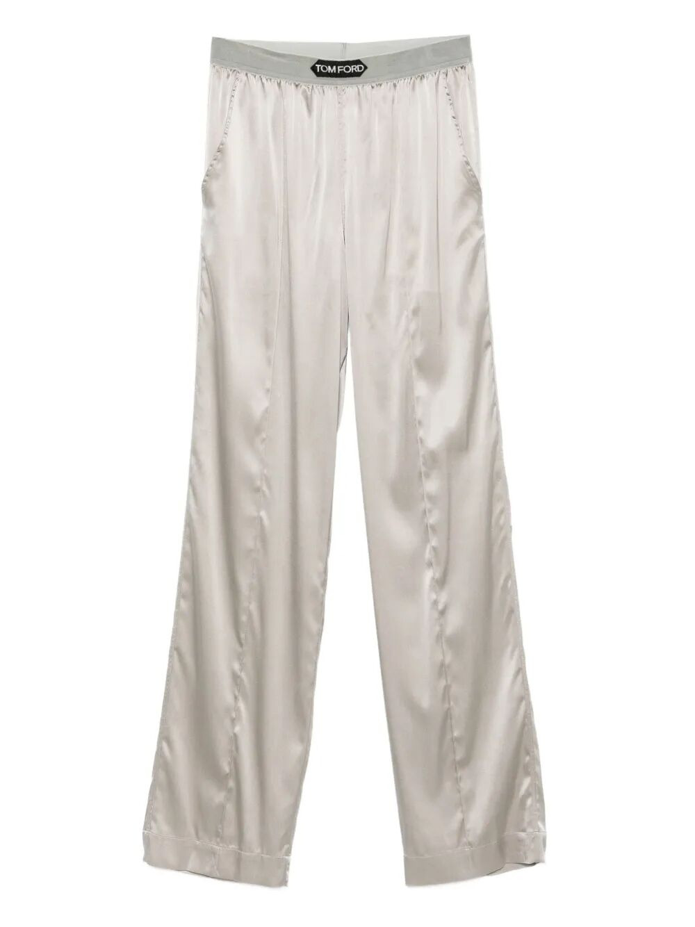 Tom Ford Women Stretch Silk Satin Pijamas Trousers - 4