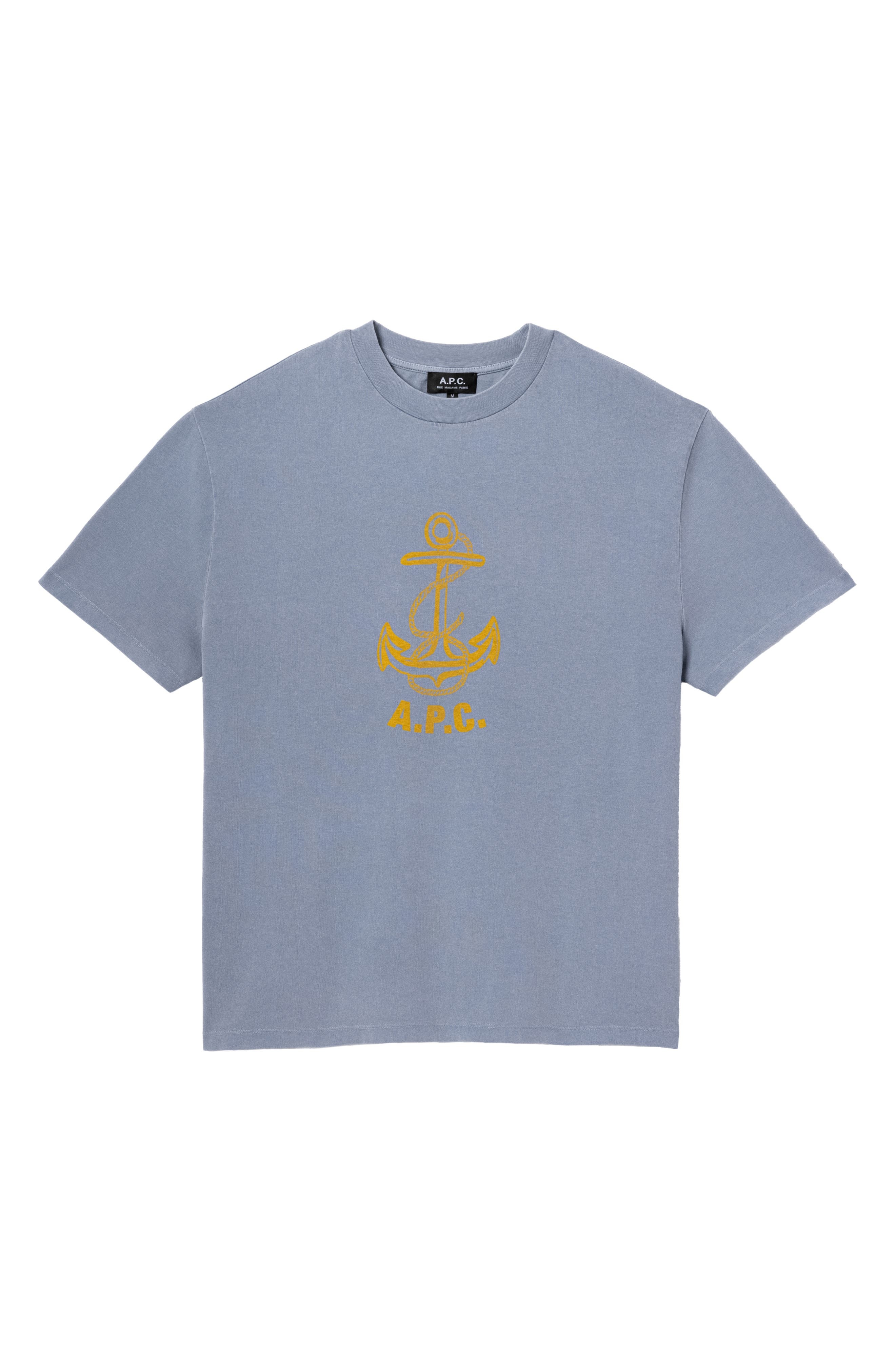 A.P.C. Davy Graphic T-Shirt in Iac Blue Grey at Nordstrom - 4