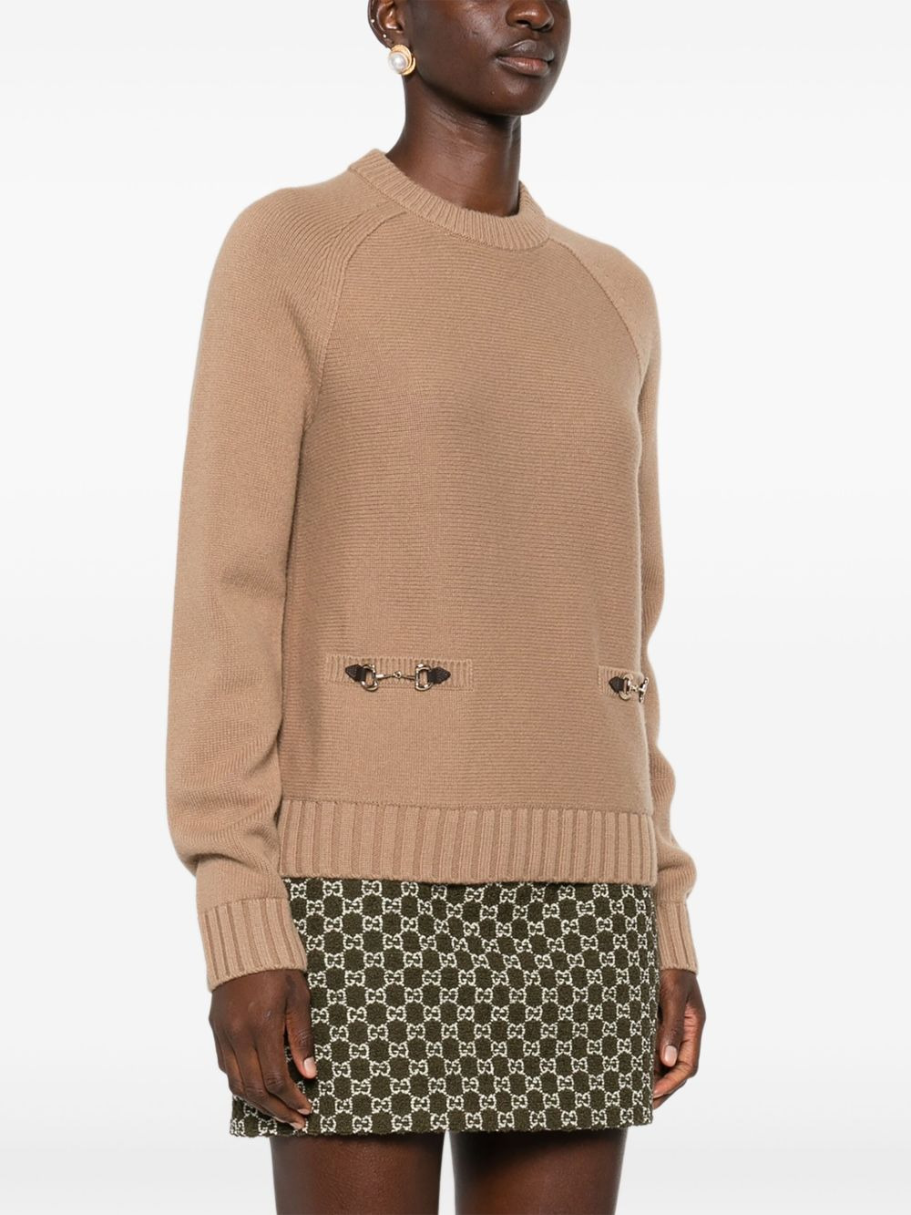 cable-knit long-sleeves sweater - 3