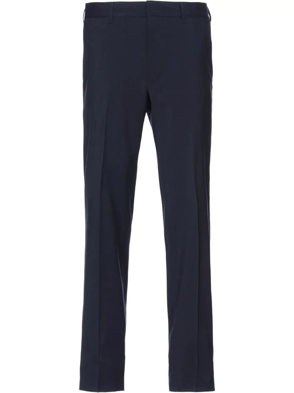 wrinkle-free wool trousers - 1