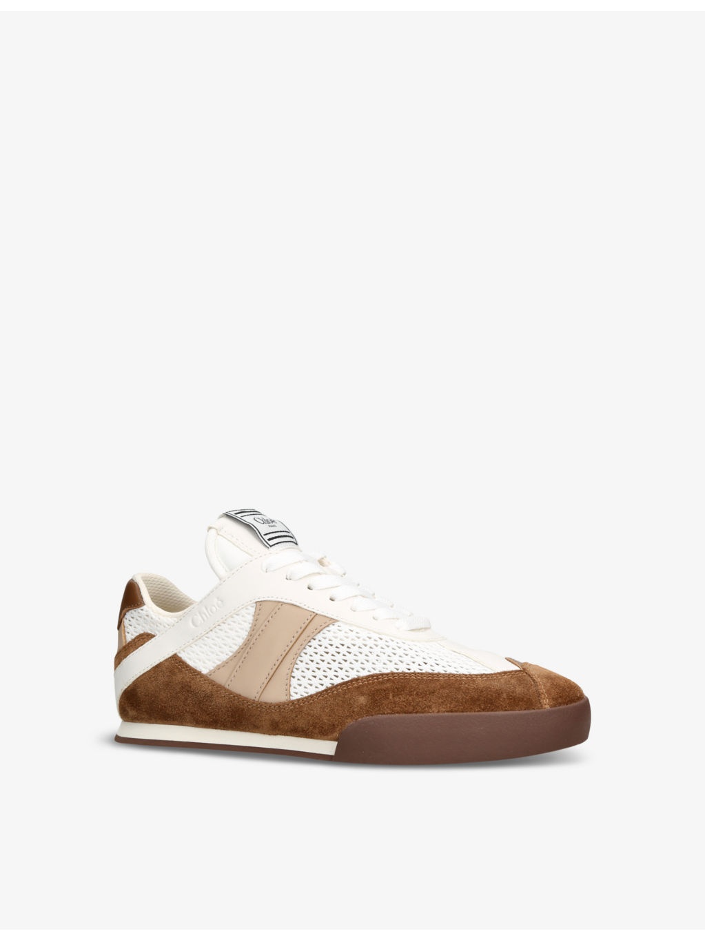 Kick brand-patch low-top suede trainers - 3