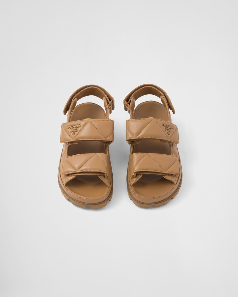Padded nappa leather sandals 4