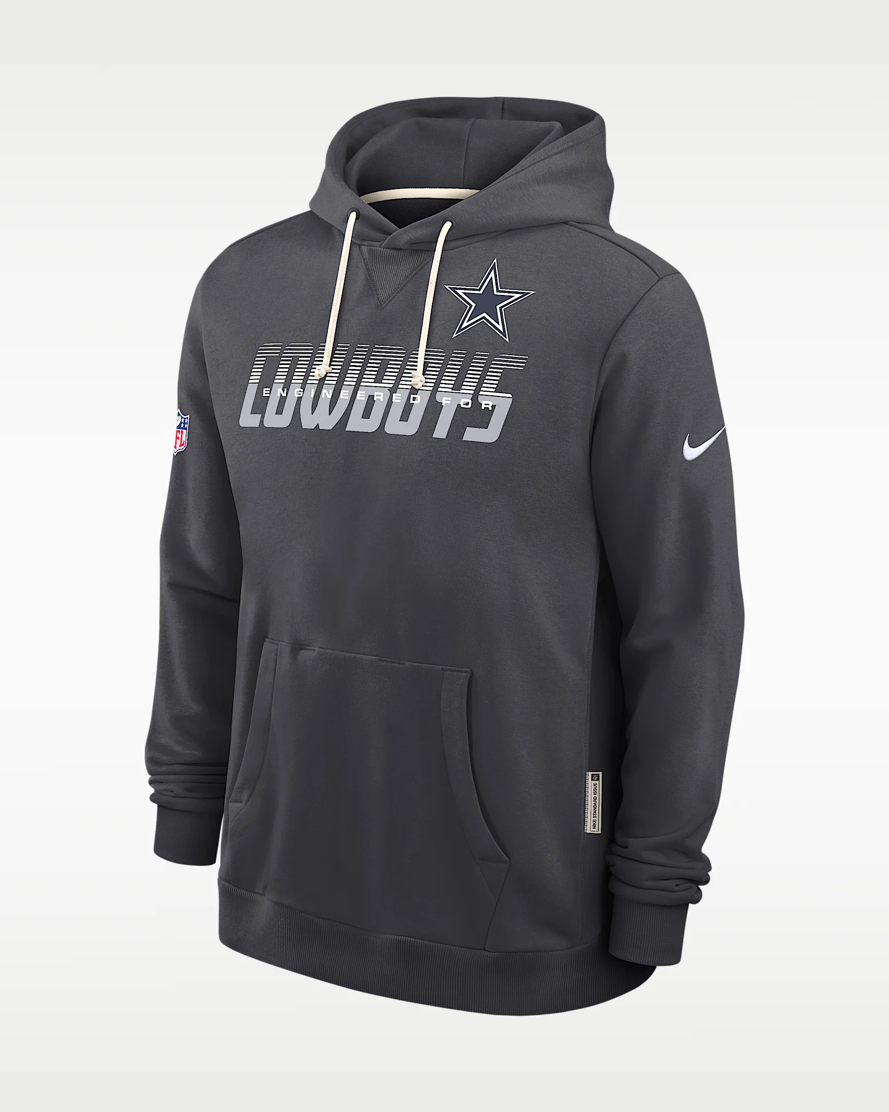 Dallas Cowboys Sideline Standard Issue Men's Nike Dri-FIT NFL Pullover Hoodie - 1