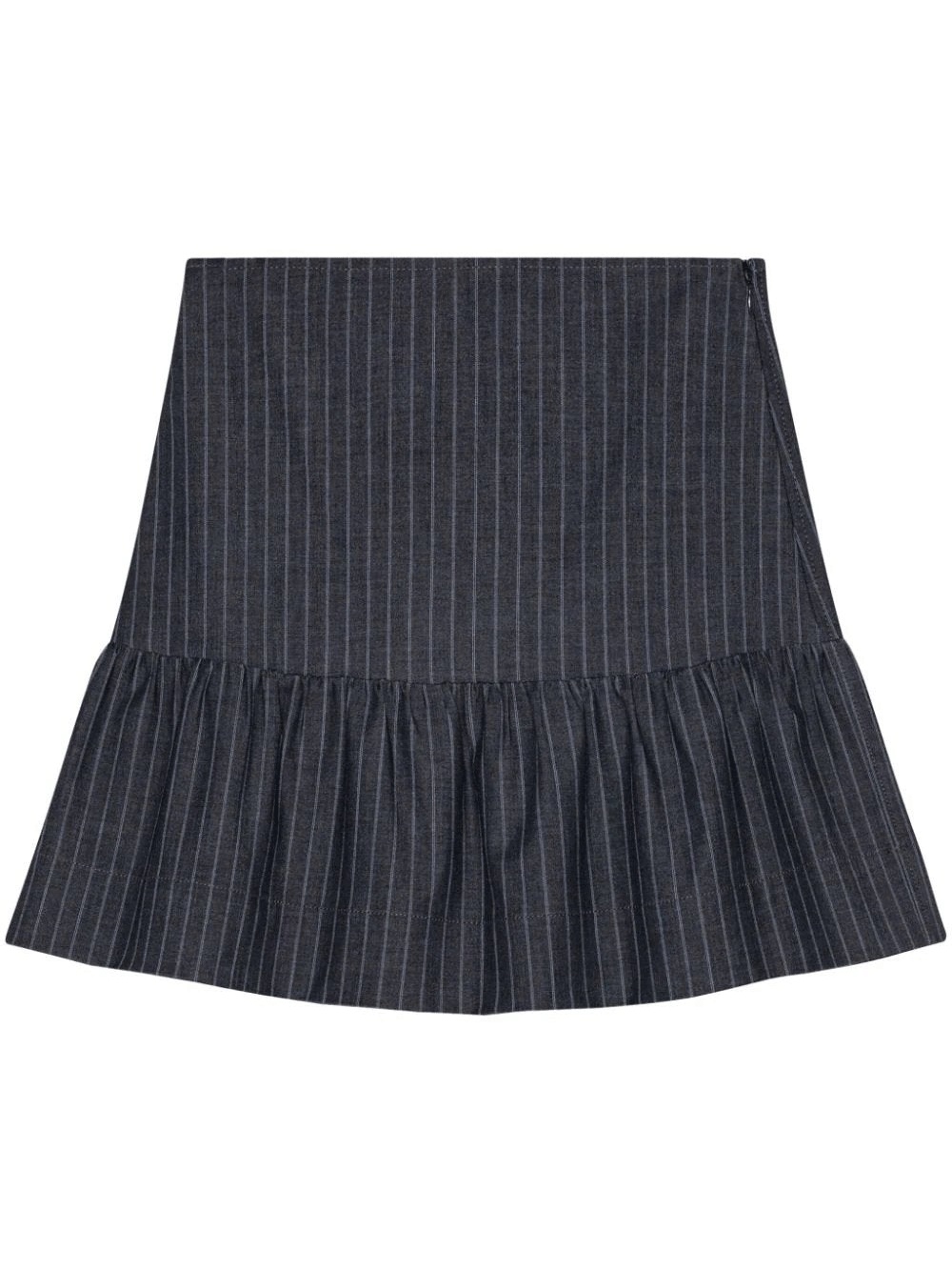 スカート GANNI Stretch Striped Flounce Mini Skirt GANNI Stretch Stripe Flounce Mini Skirt | club21 | REVERSIBLE