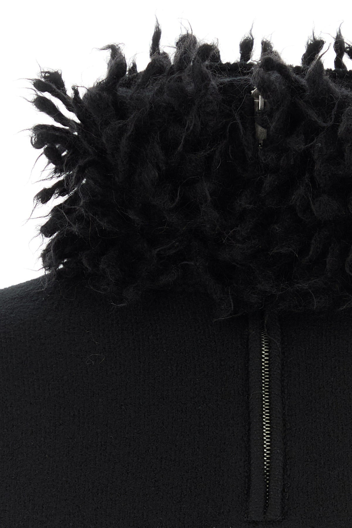 Black wool blend sweater - 3
