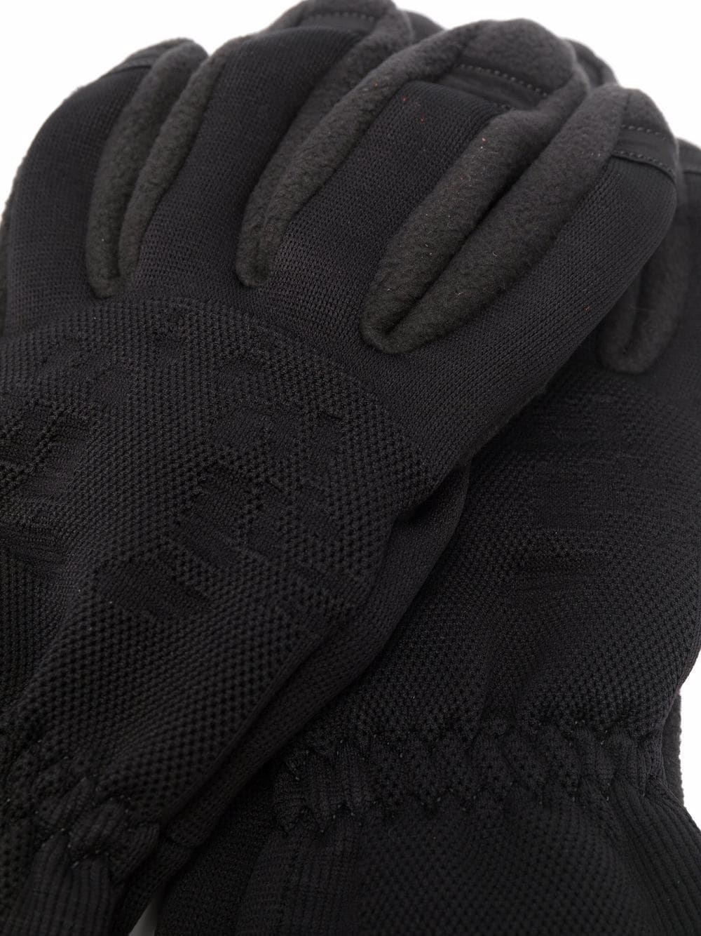 fleece-panelled gloves - 2