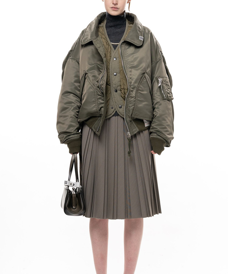 Shifted Layer Flight Jacket 16