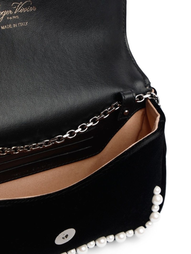 Roger Vivier Viv Jeu De Fille embellished velvet bag