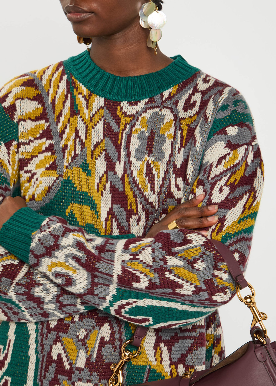 Etro Patterned Wool-blend Jumper - 5