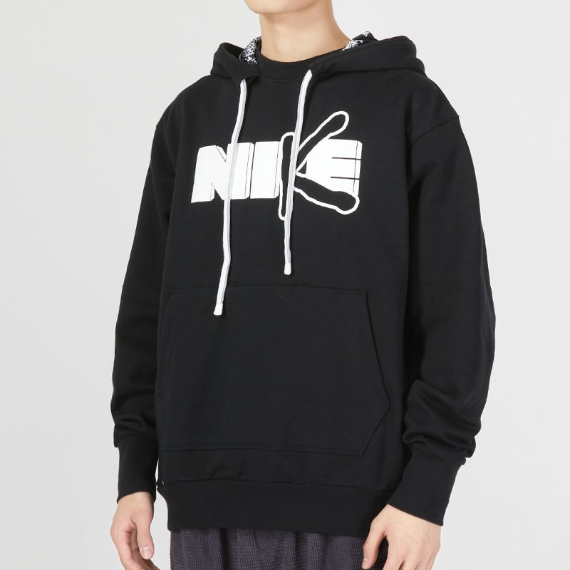 Nike Dri-FIT Standard Issue Premium Pullover Basketball Hoodie 'Black White' DV9502-010 - 2