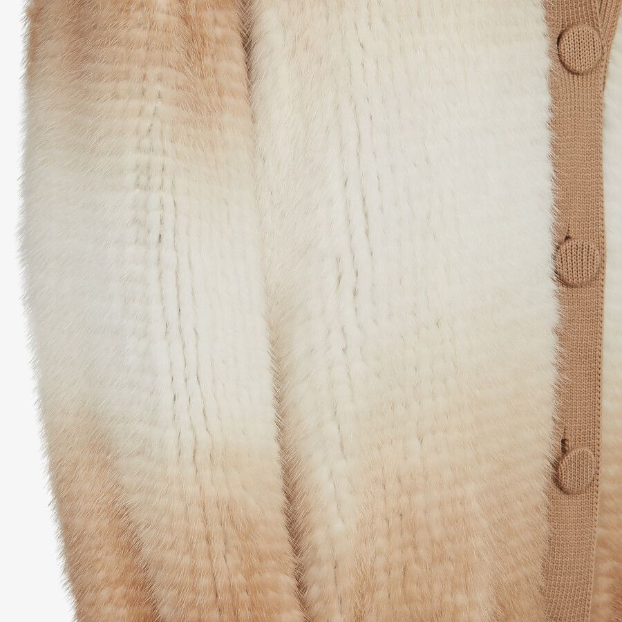 Beige mink cardigan - 3