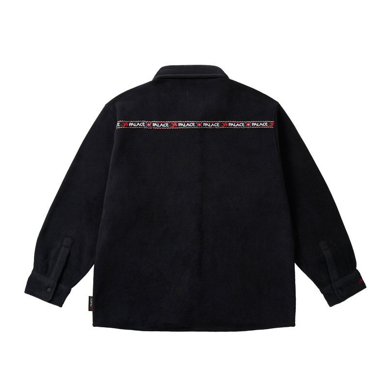 PALACE POLARTEC OM FLEECE OVERSHIRT BLACK outlook