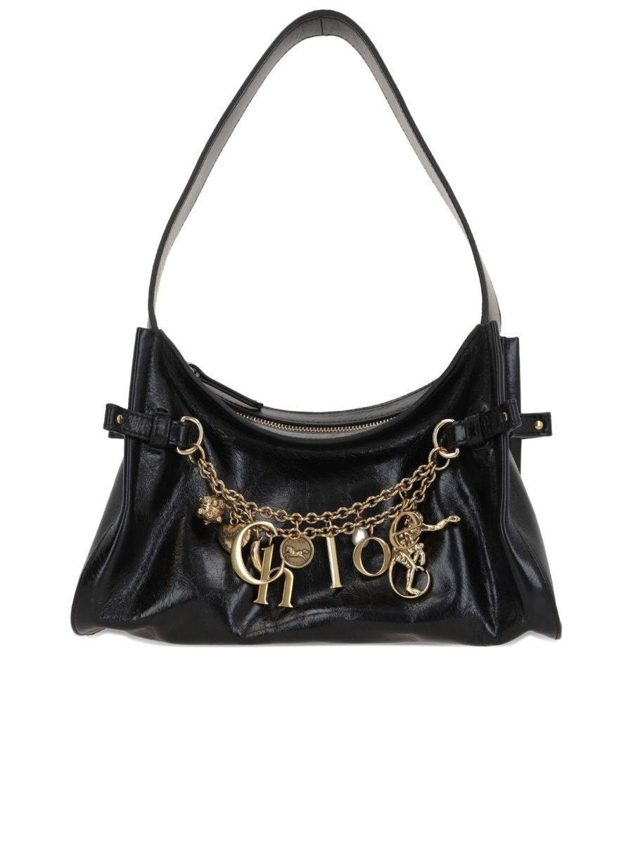 Chloé Charms Hobo Bag in Shiny Leather - 1