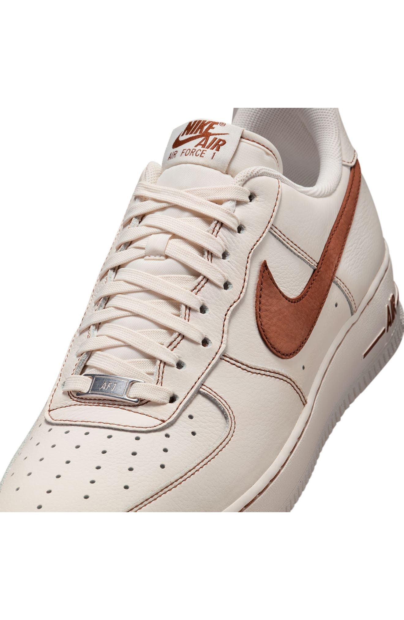 Nike Air Force 1 '07 LV8 Sneaker in Ivory/Saddle Brown at Nordstrom - 8