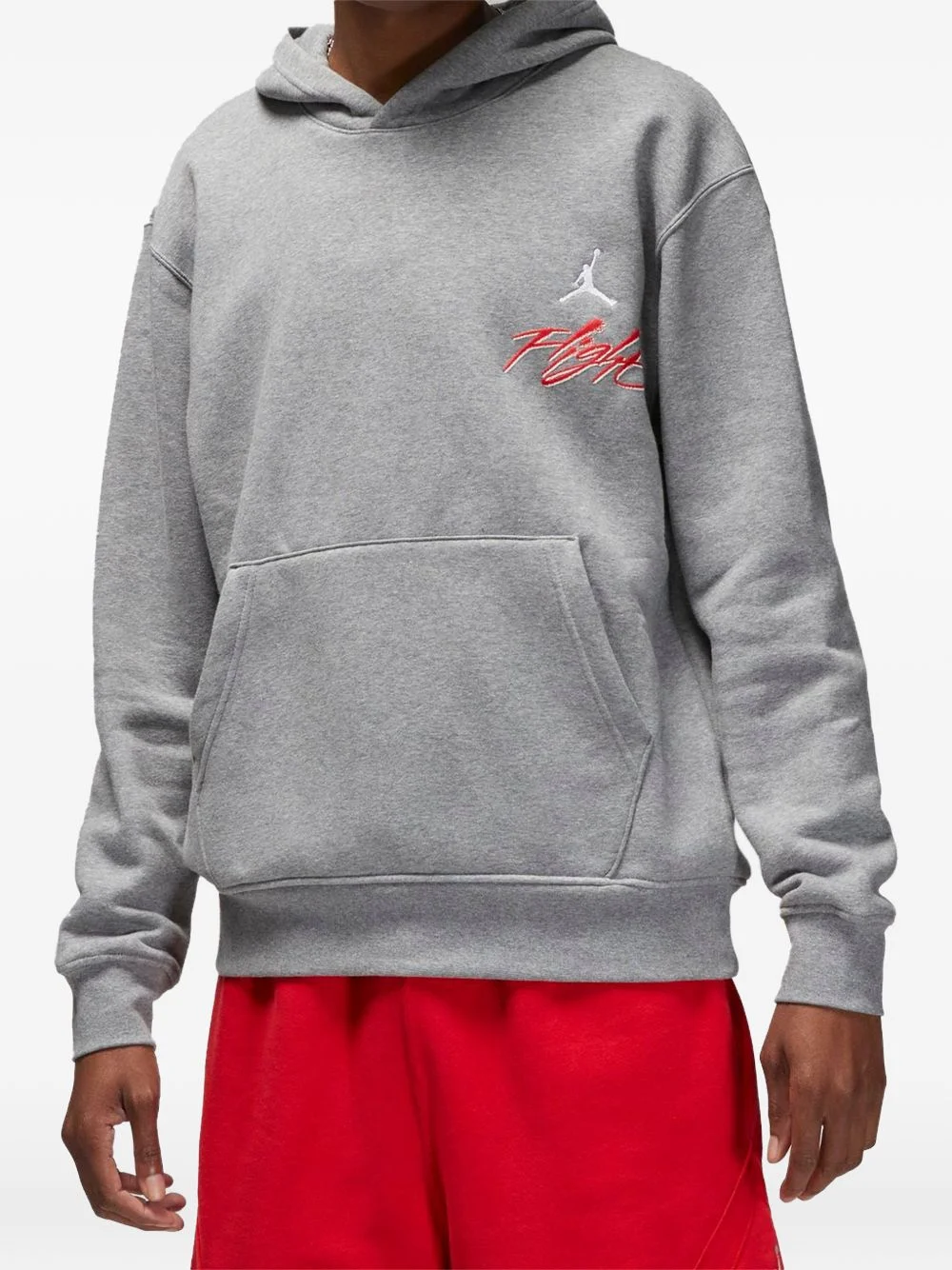 flight-print hoodie - 1