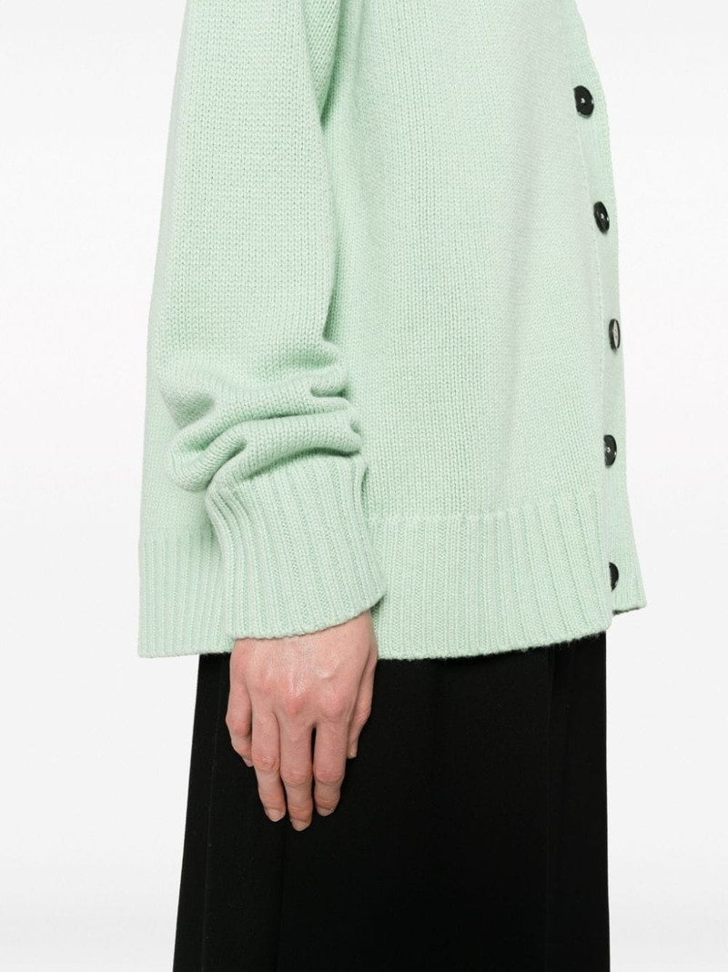 V-neck ribbed-knit cardigan 5