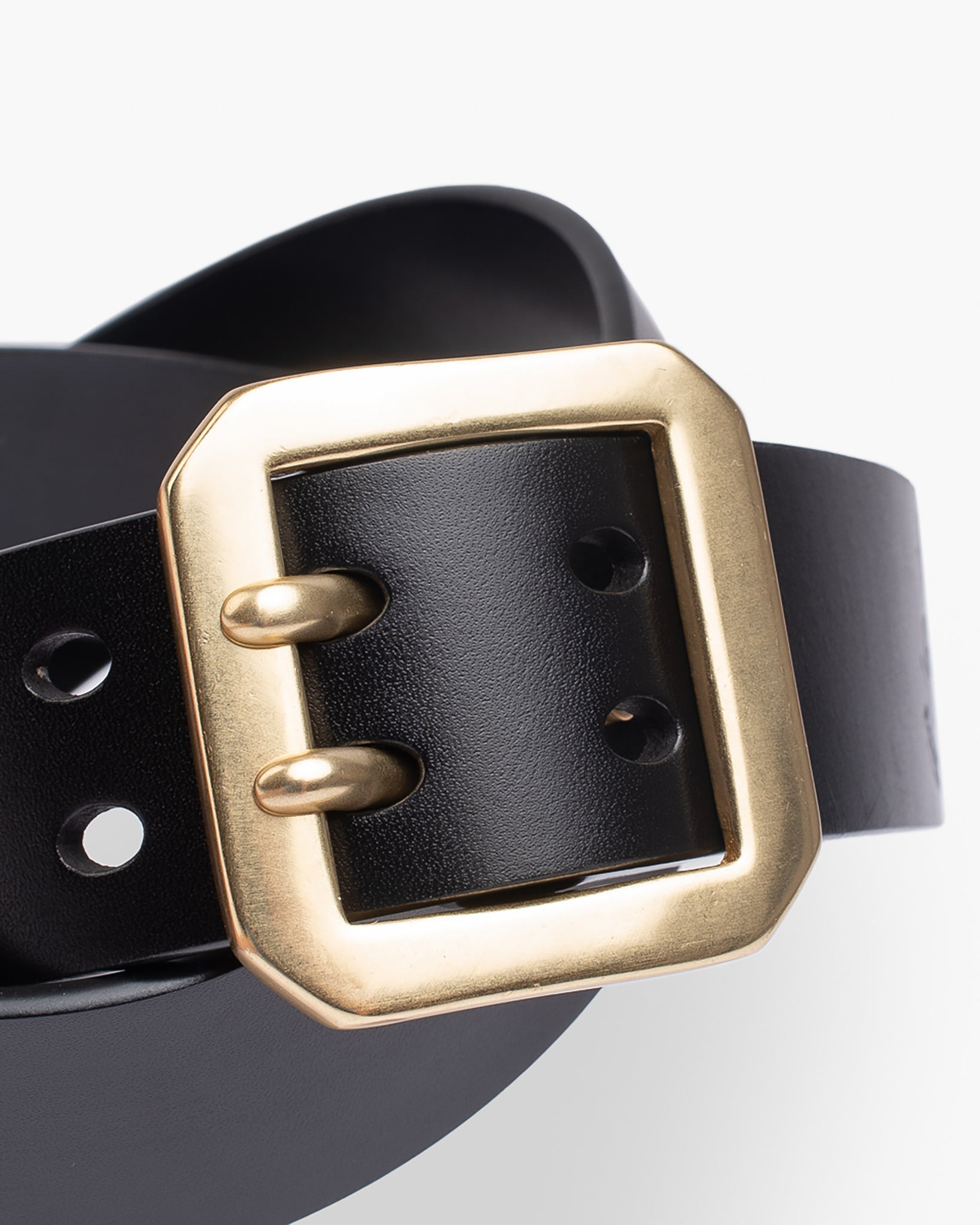 OGL-BELT-FULL-DPGAR-BLK OGL Double Prong Garrison Buckle Leather Belt - Black - 3