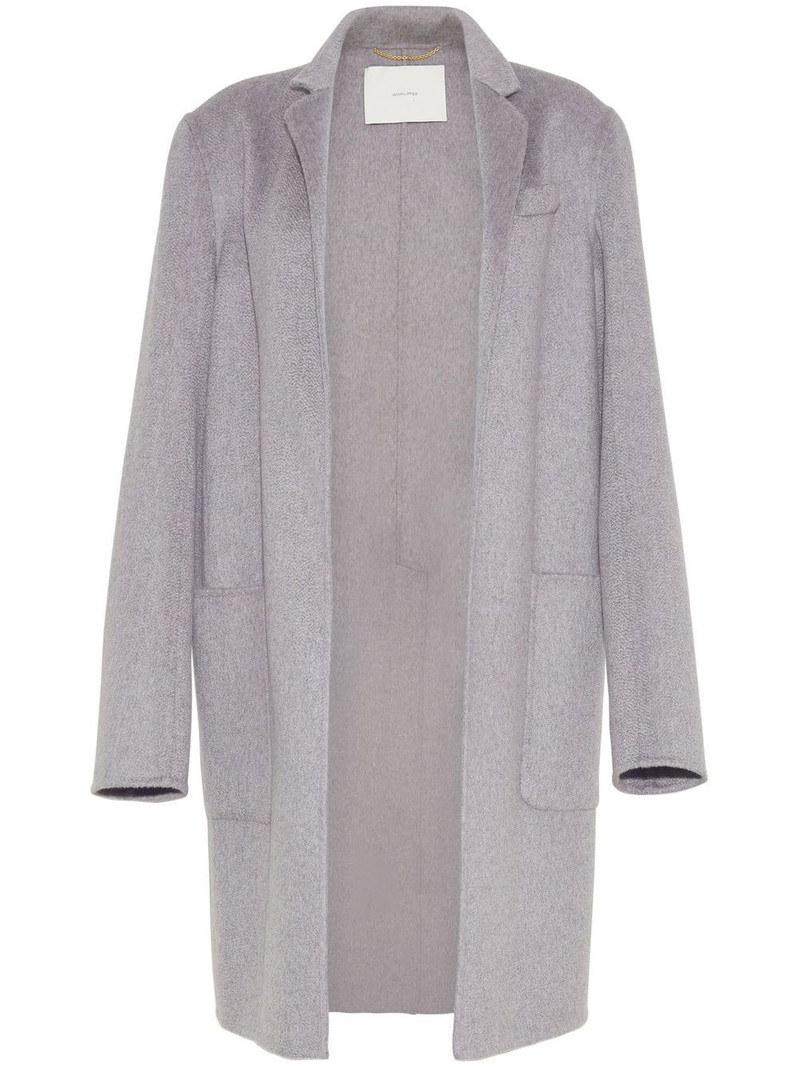 Gina open-front cashmere coat 1