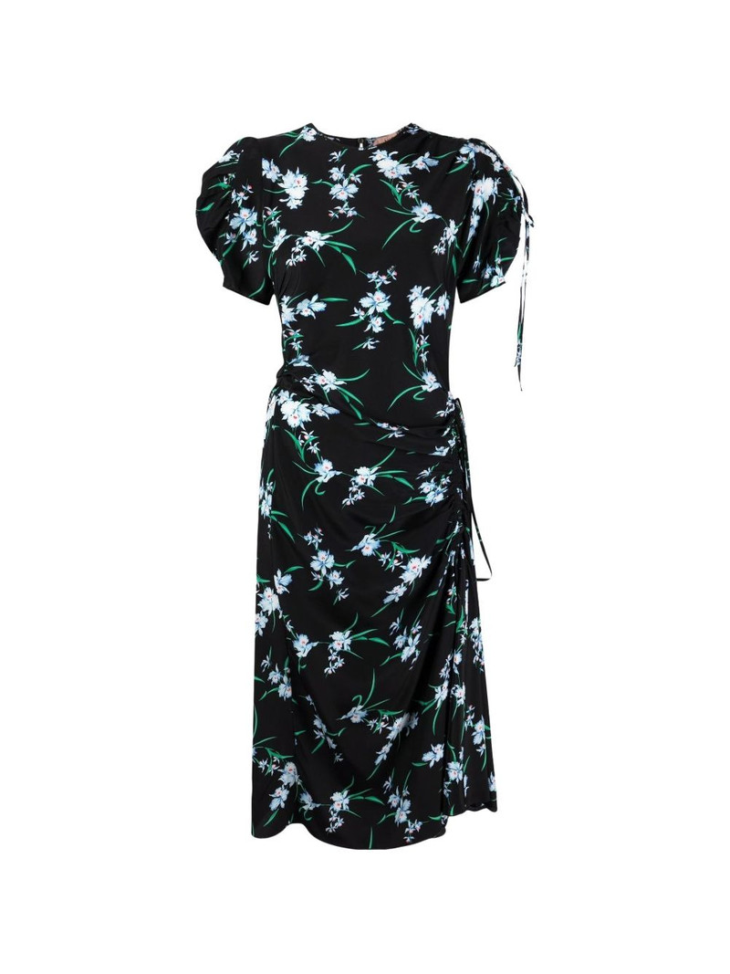 floral-print draped dress 6