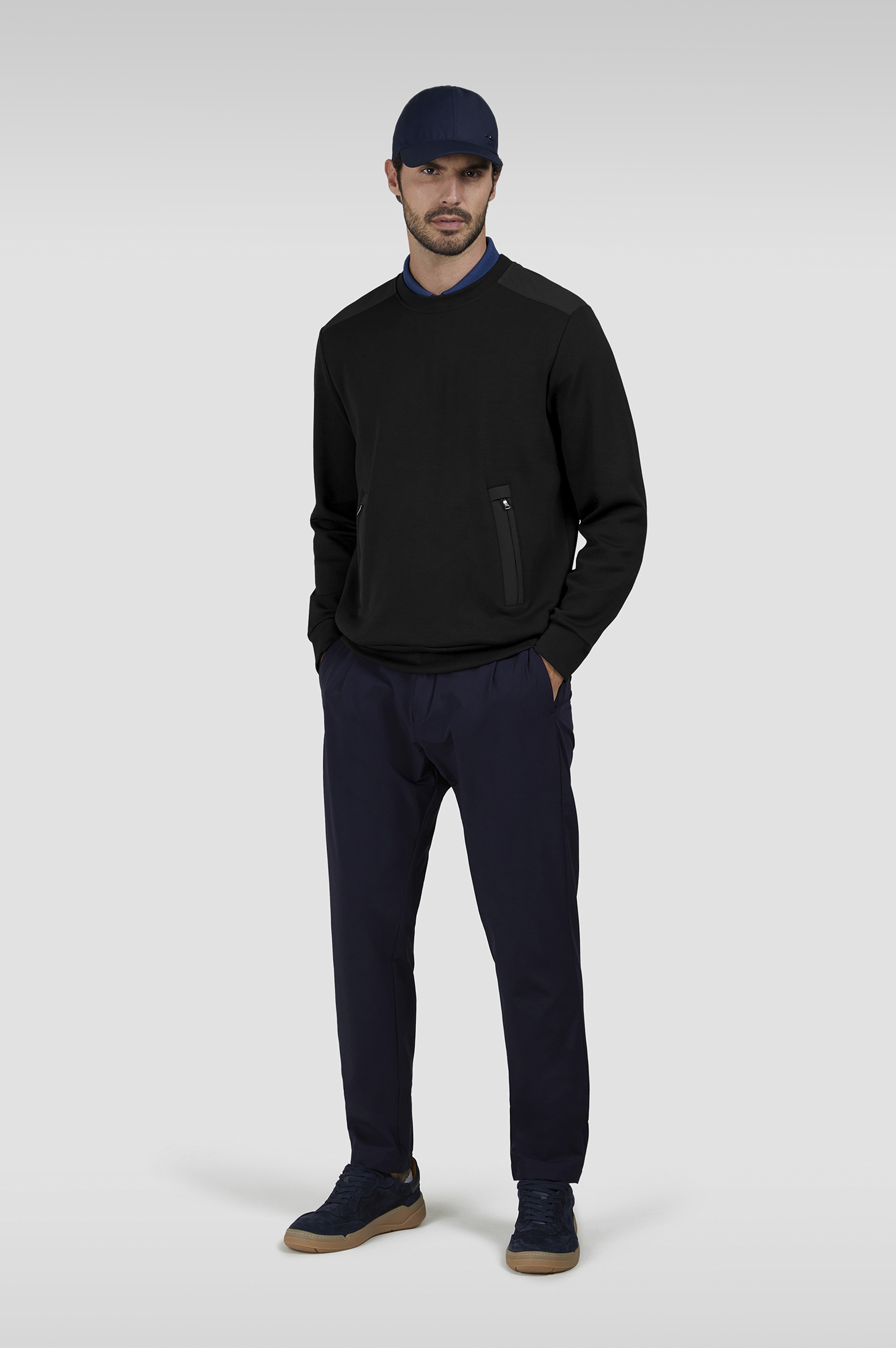 ACTIVE FLEECE COTTON SWEATSHIRT WITH TYPHOON RE-4X4 STRETCH DETAILS - 2