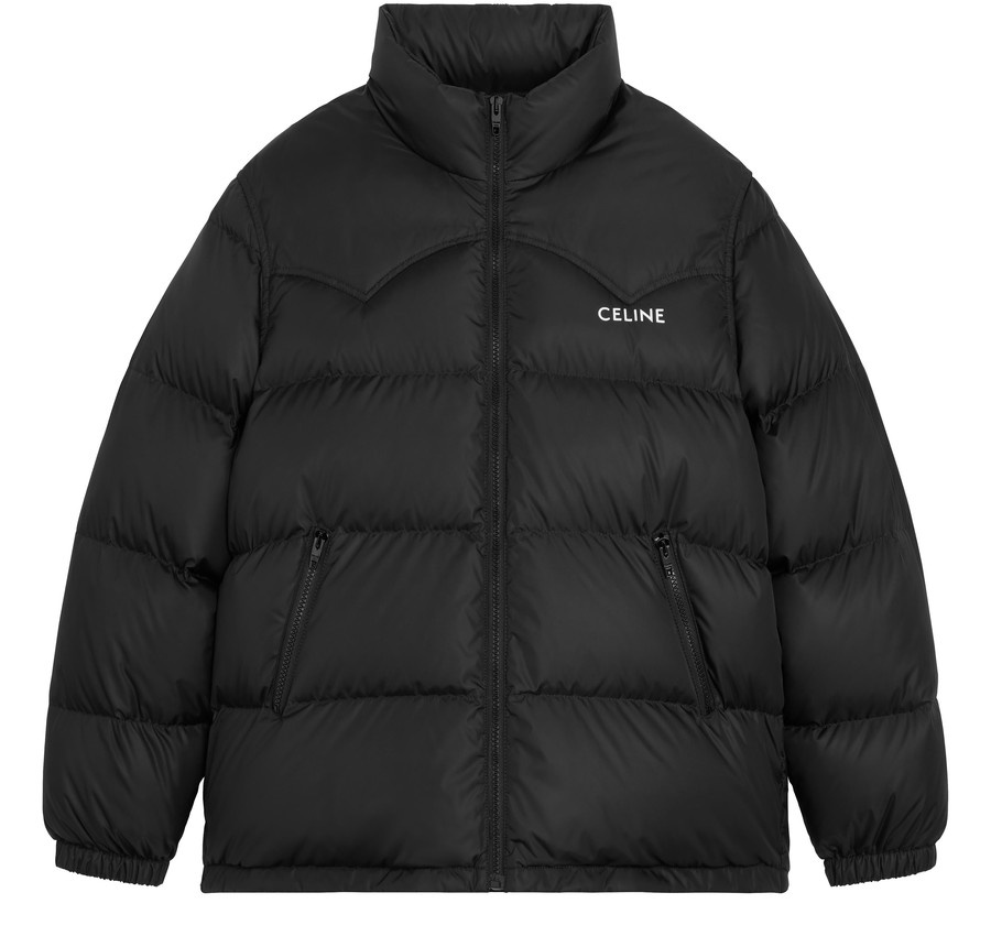 Celine western down jacket in lightweight nylon - 1