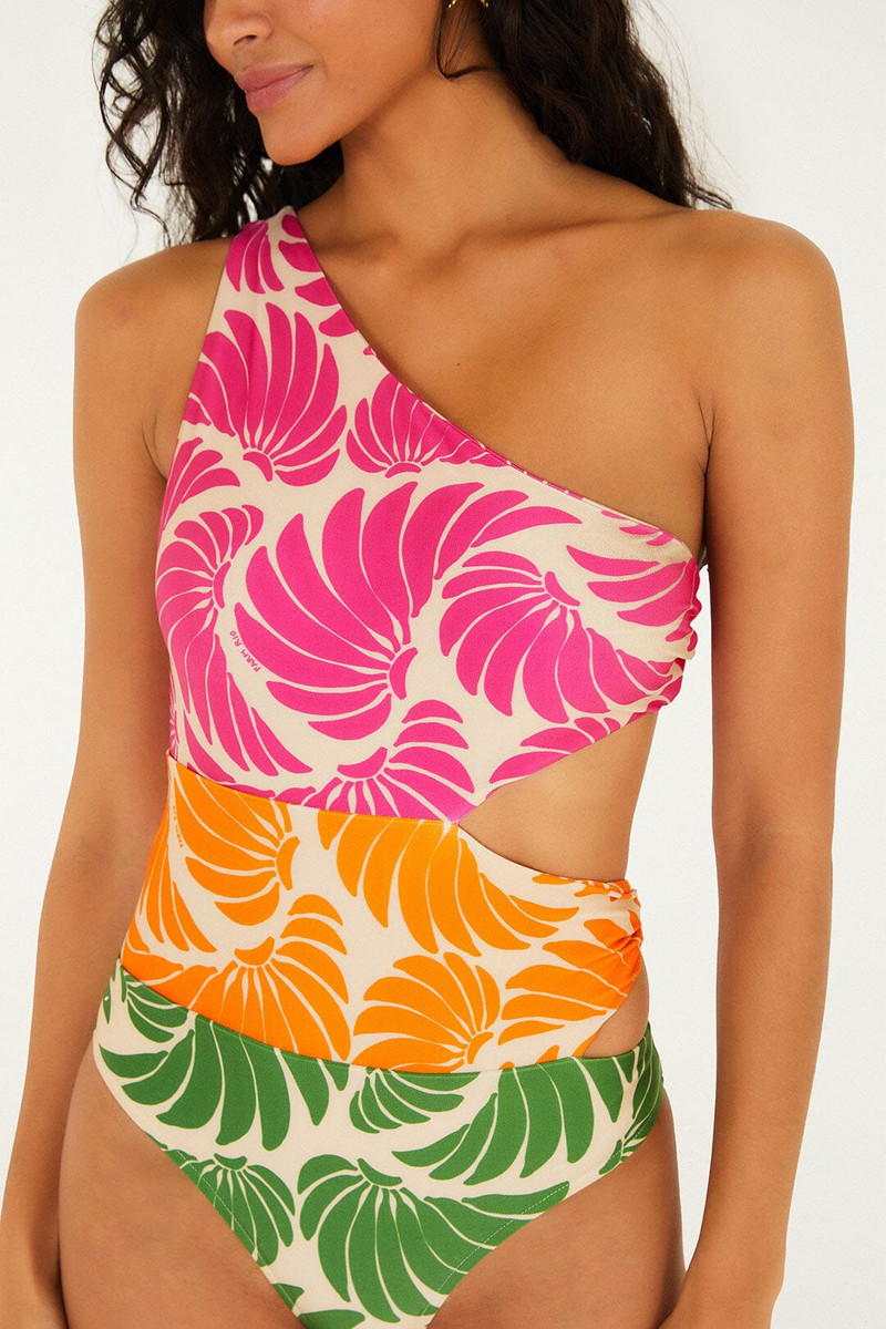 Banana Wings One Shoulder One Piece 3