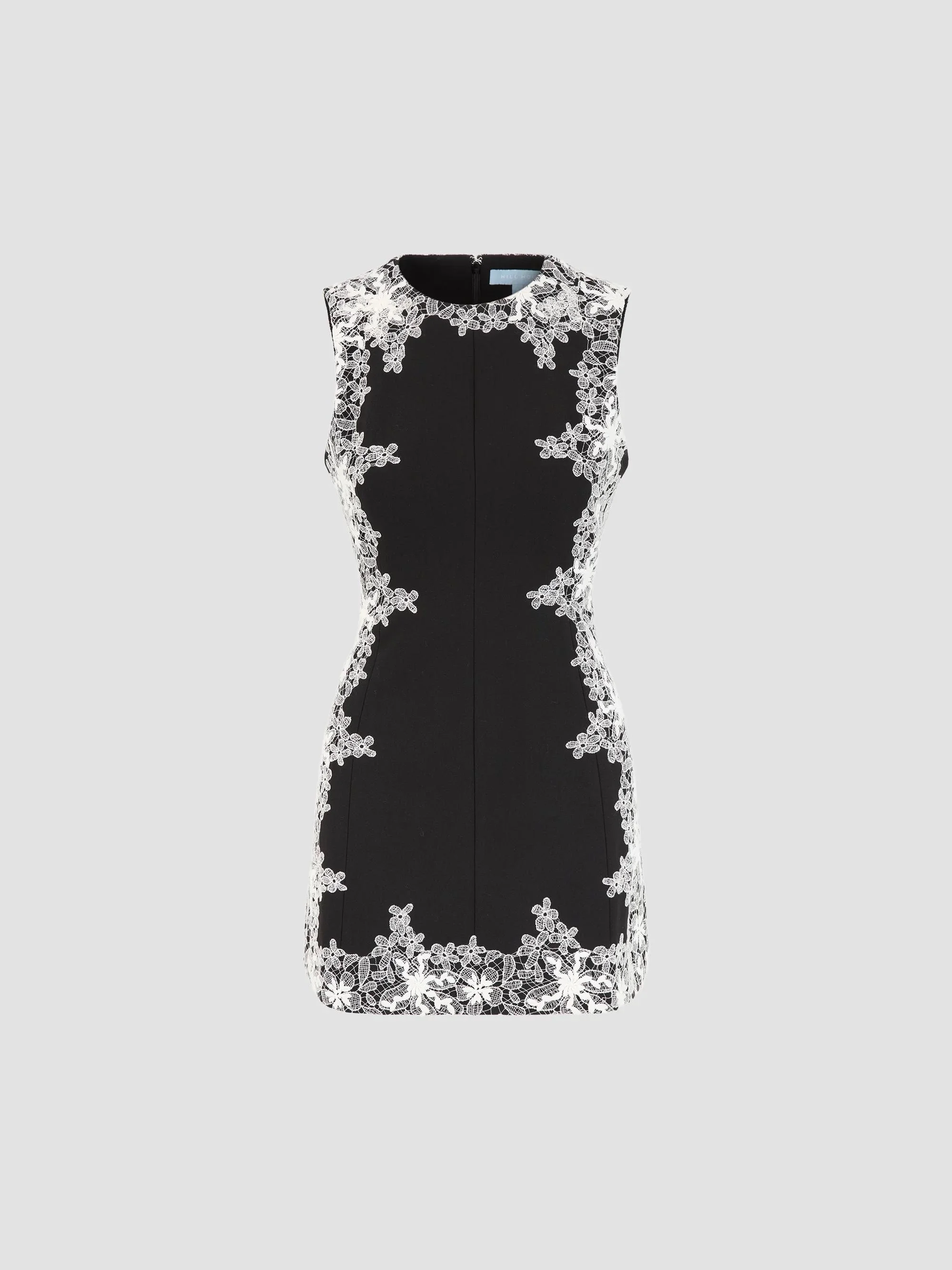 Women's The Rue Dress - Black With Ivory Lace - 1