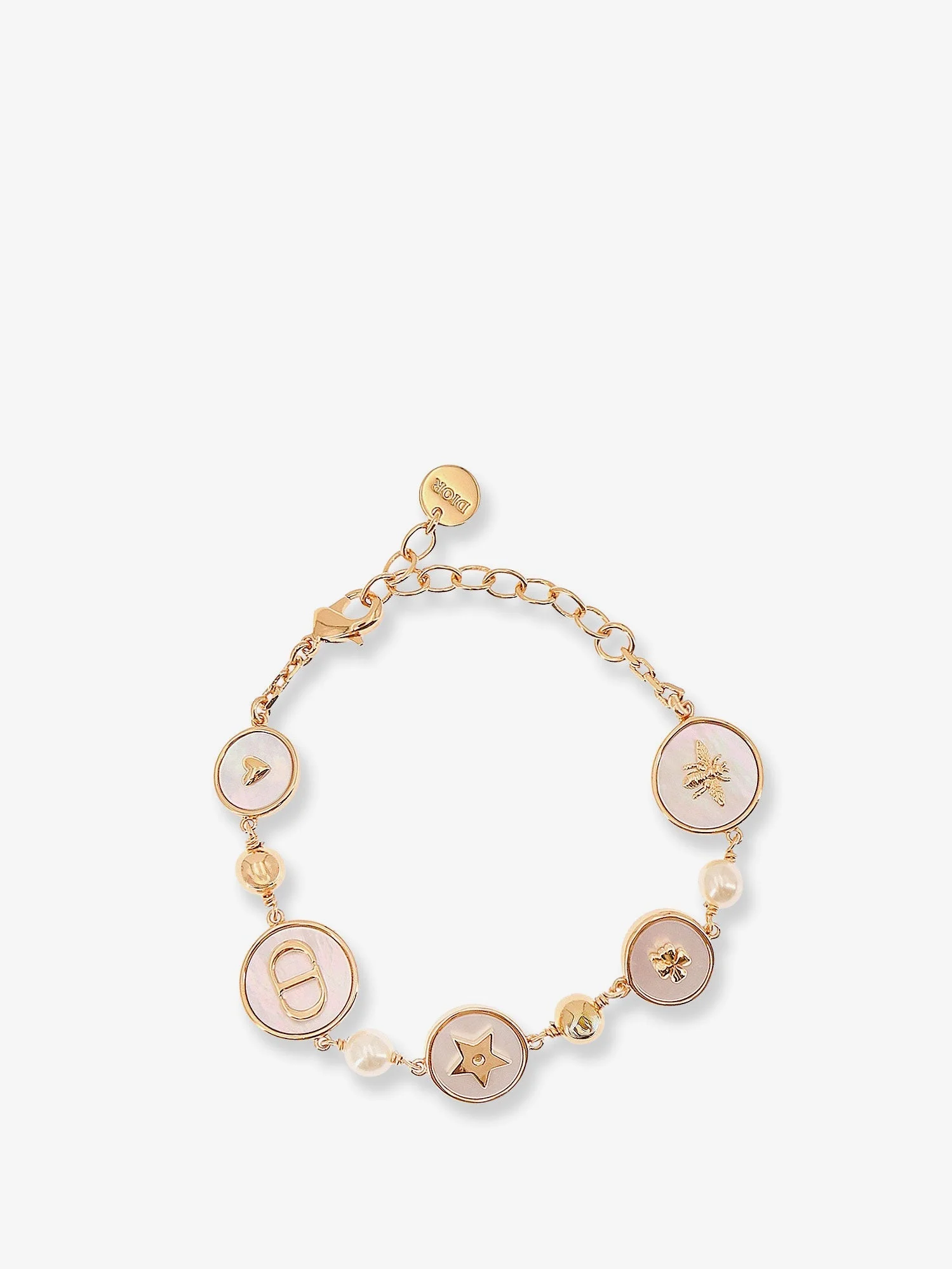Dior Women D-Luck Metal Bracelet With Gold Finish - 1