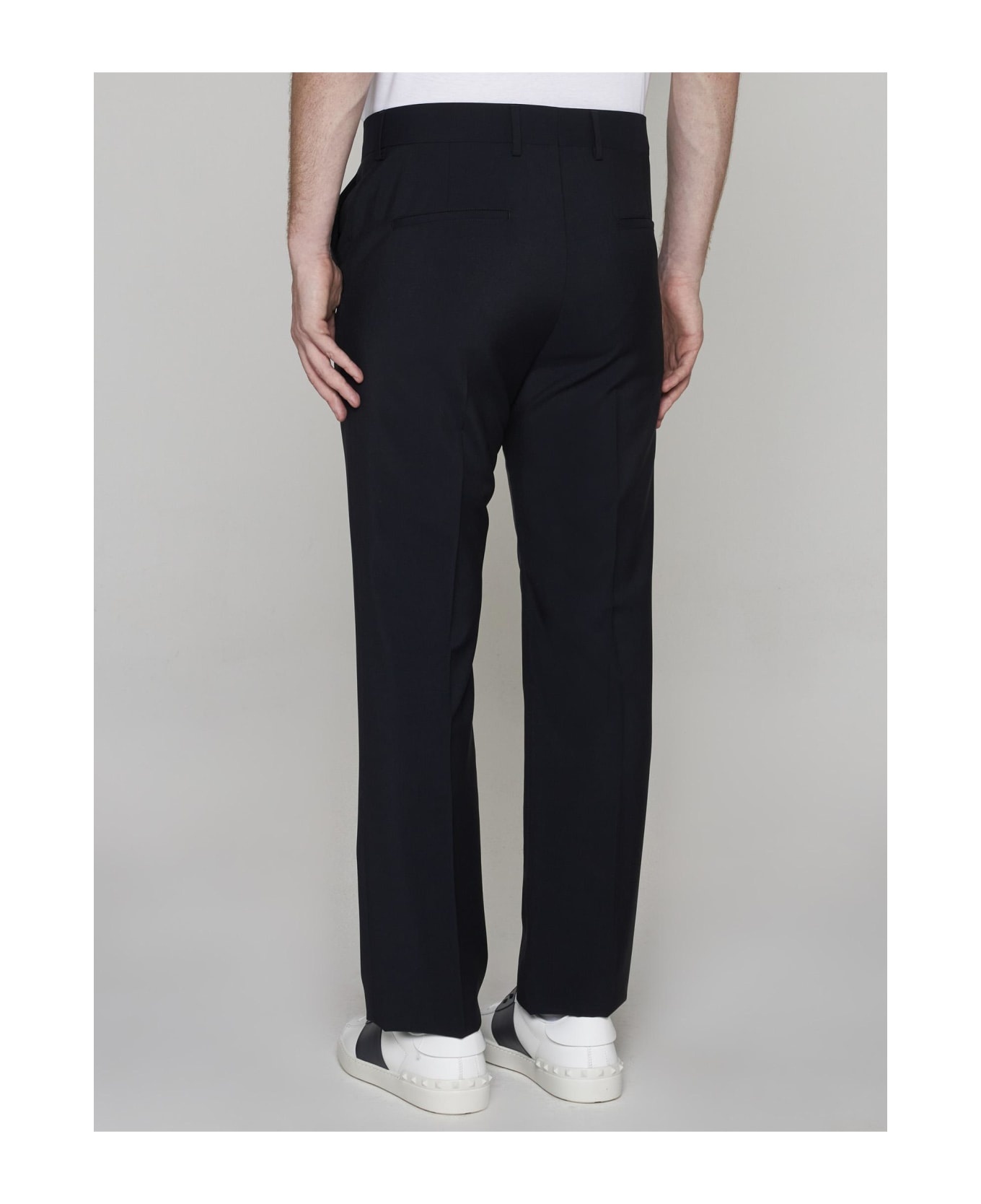 Valentino Wool And Mohair Trousers - 4