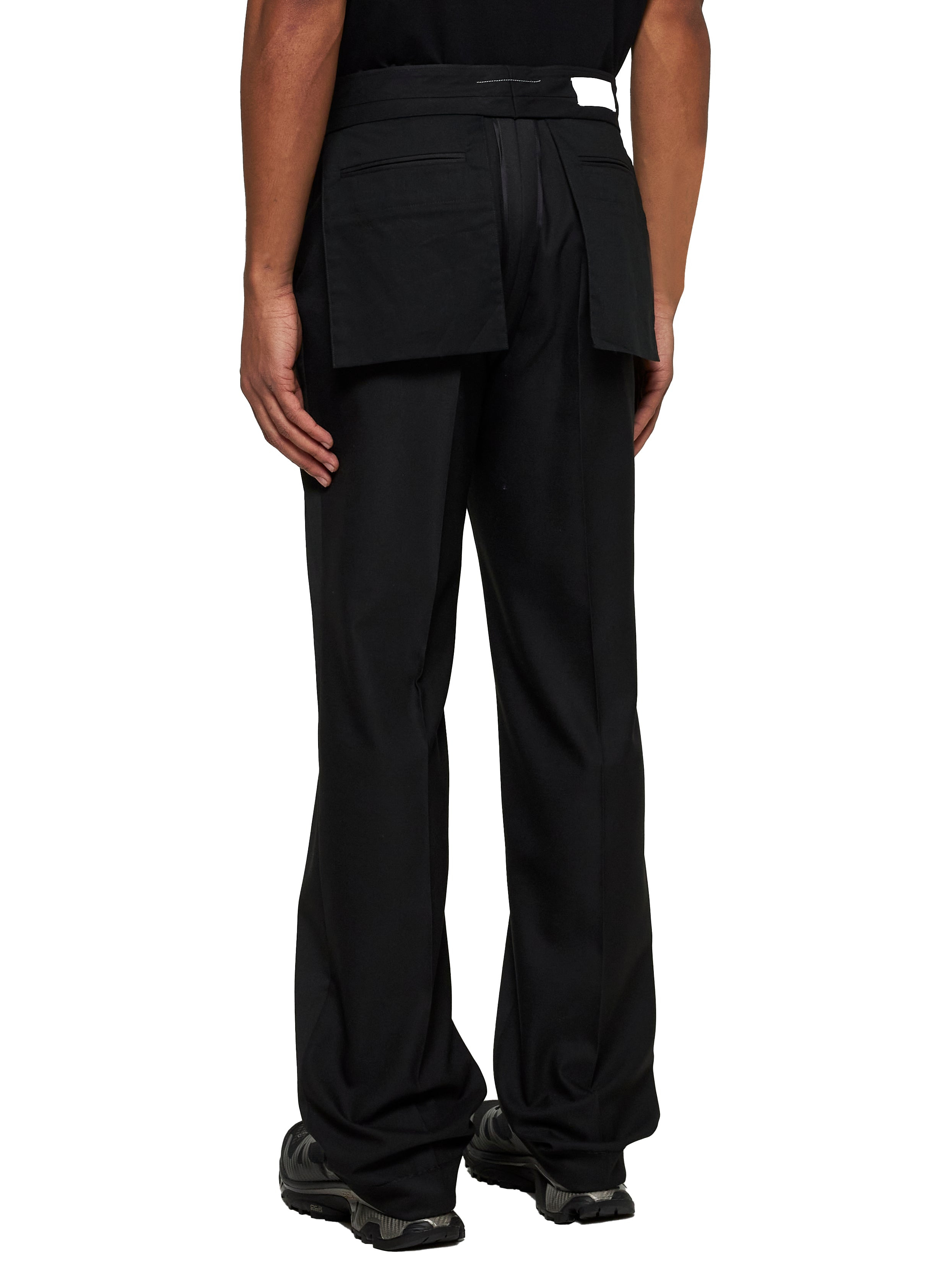 Black straight leg suit trousers - 4