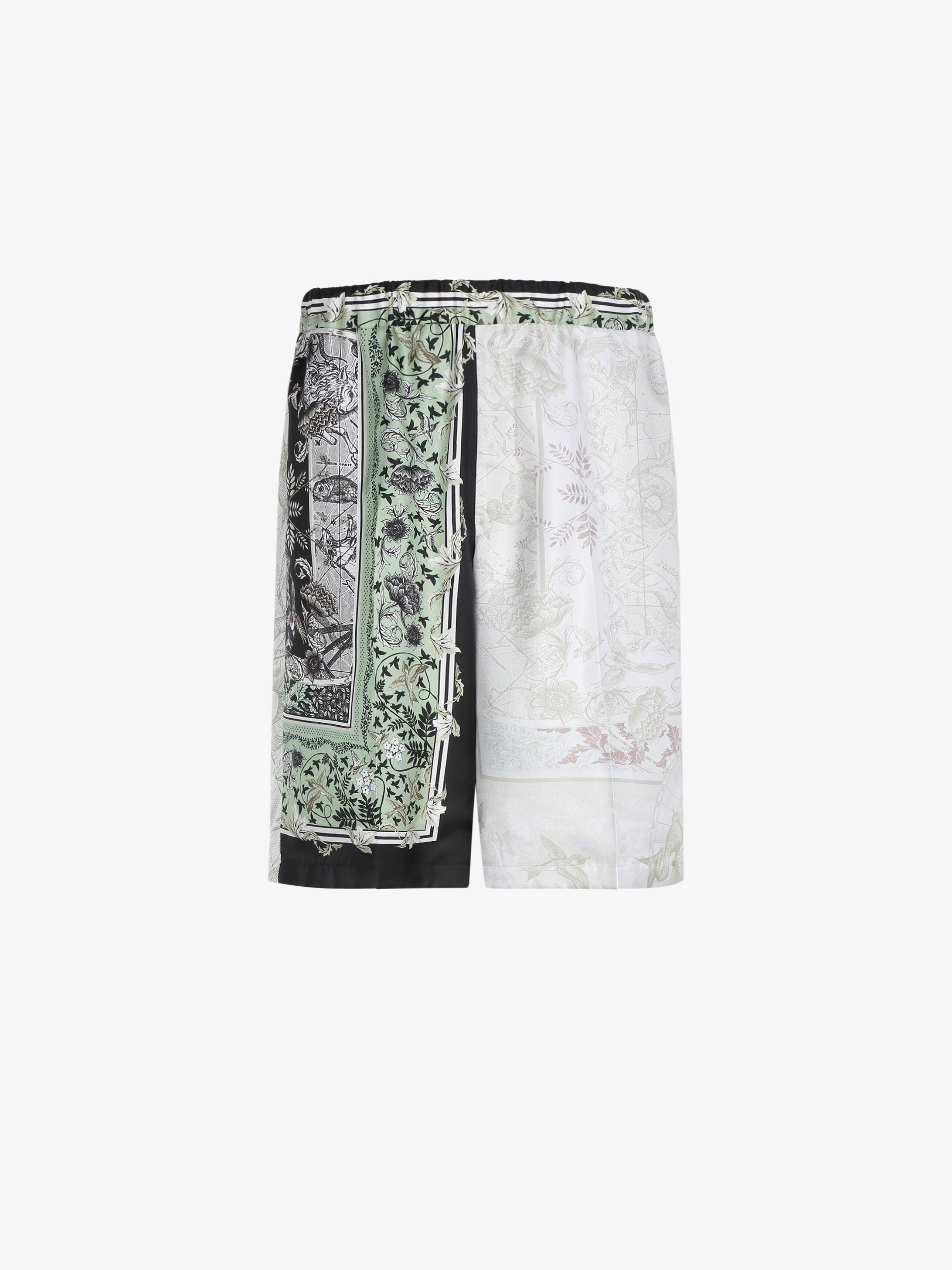 Atlantis patchwork printed short pants - 1