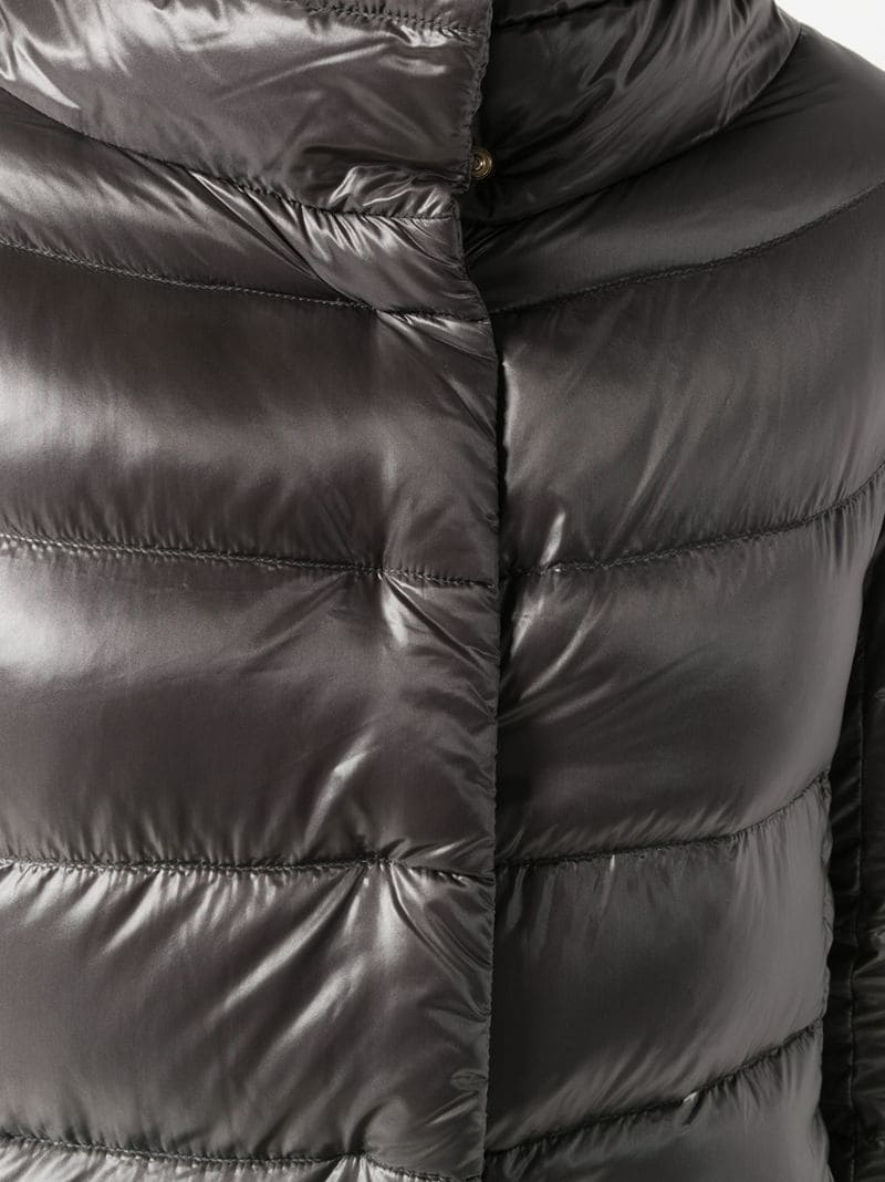 down-feather mid-length coat - 6