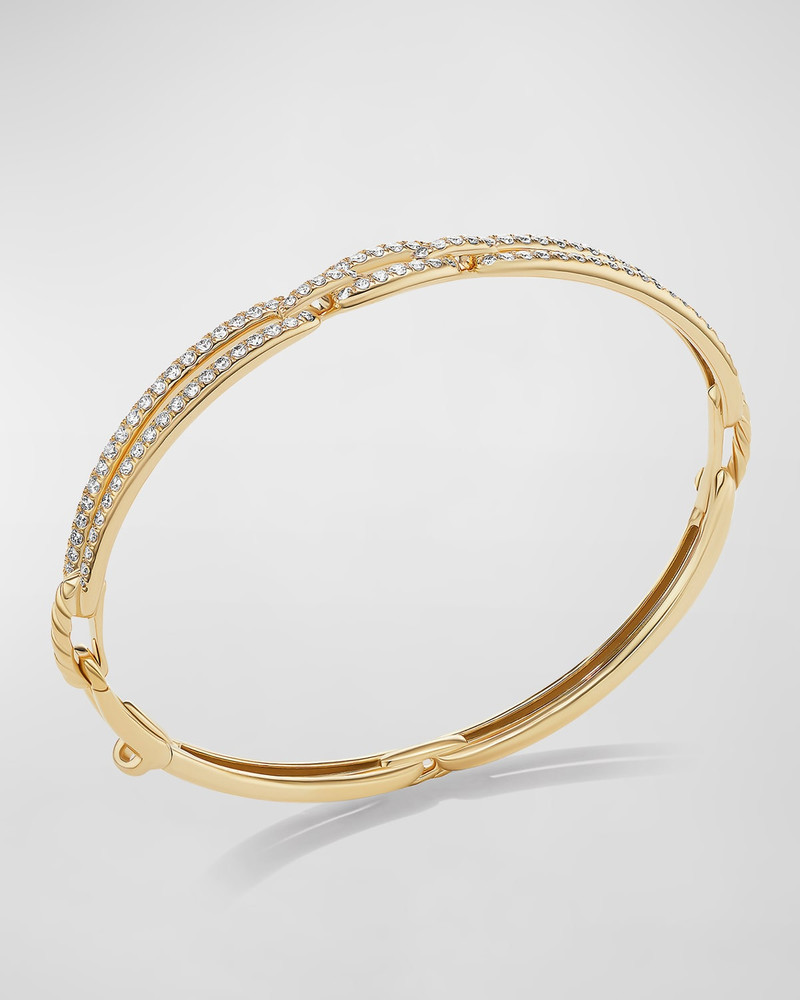DAVID YURMAN Stax Link Bracelet with Diamonds in 18K Gold, 7mm outlook