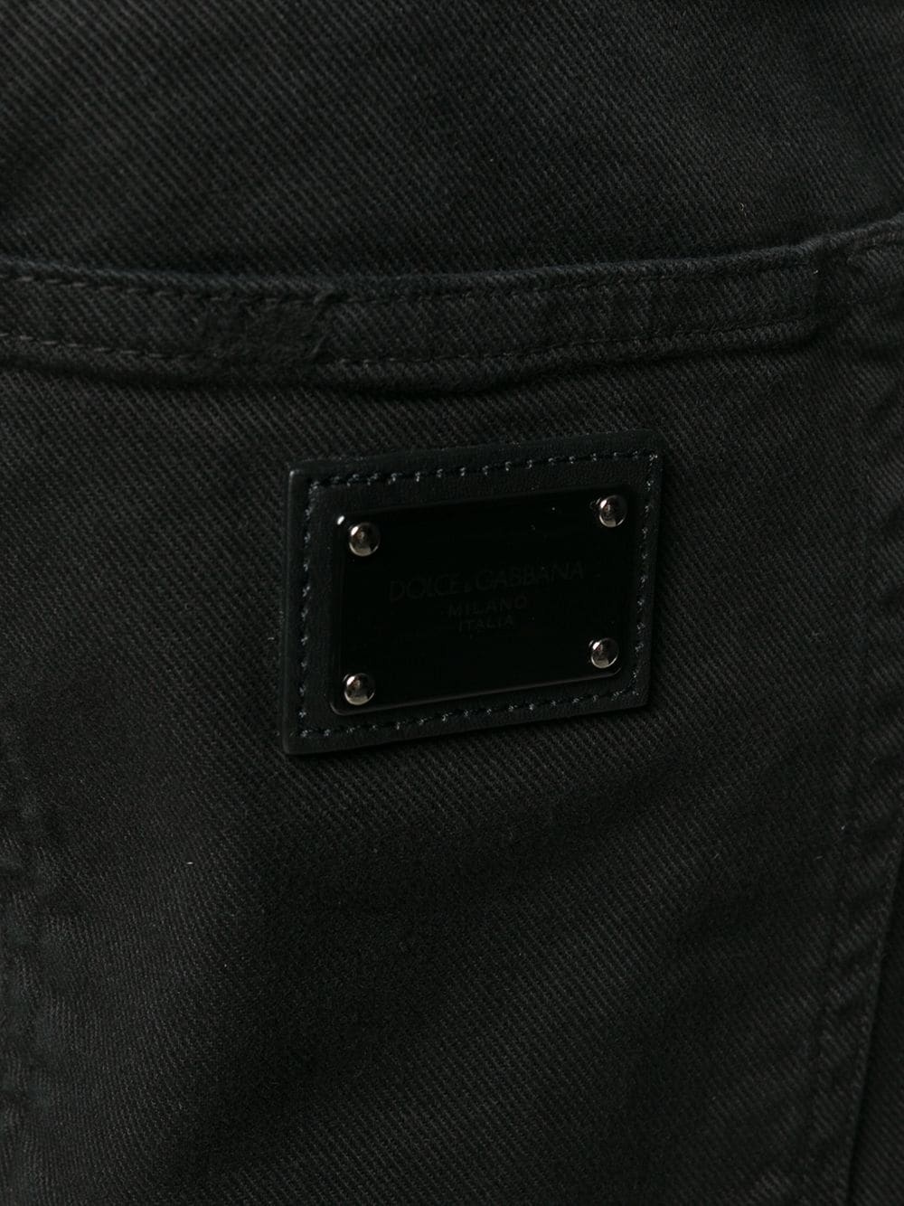 contrasting side stripes jeans - 5