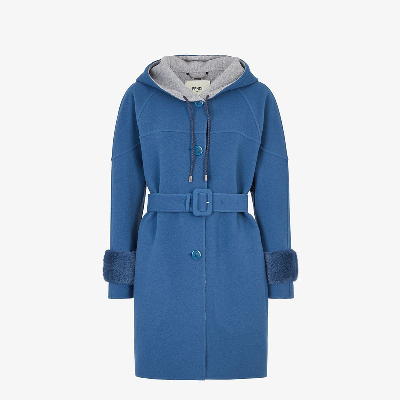 Blue wool parka 1