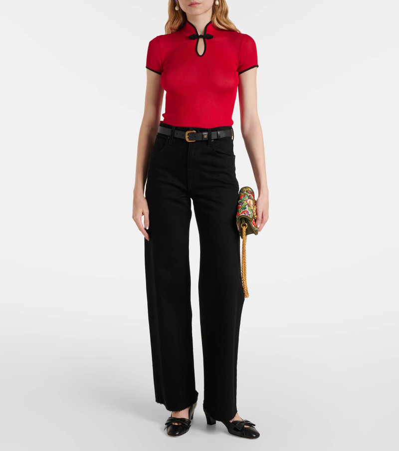 SLVRLAKE Grace high-rise wide-leg jeans outlook