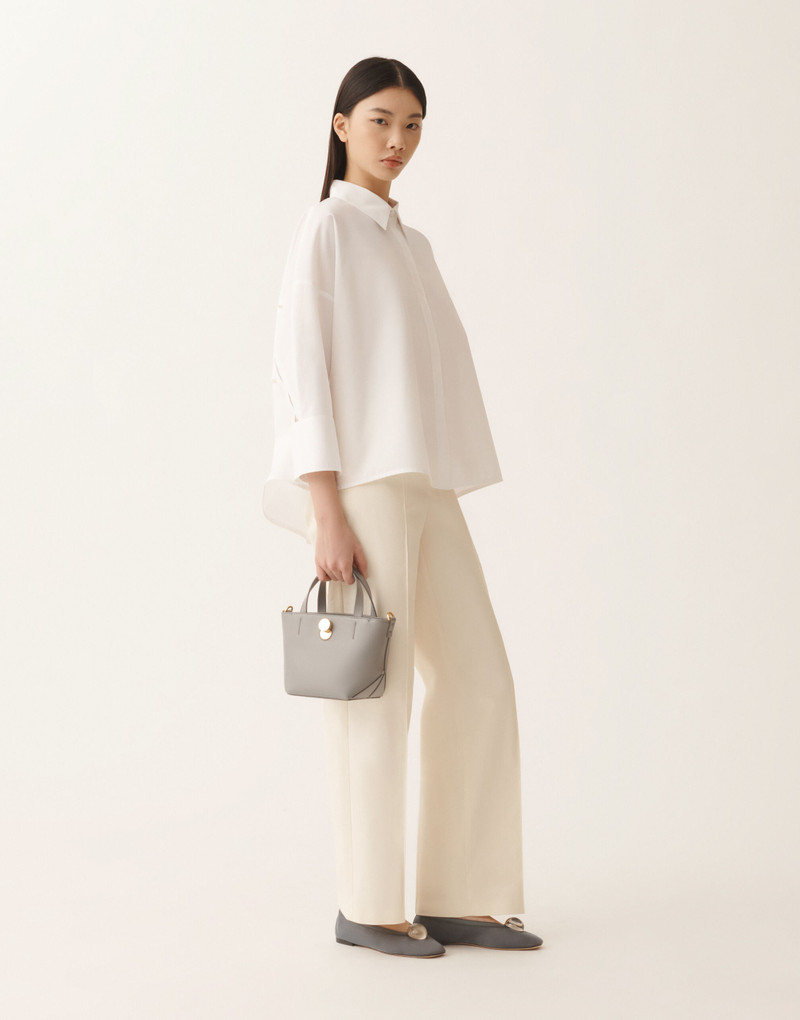 FABIANA FILIPPI Gubbio joggers in butter-colored cotton gabardine outlook