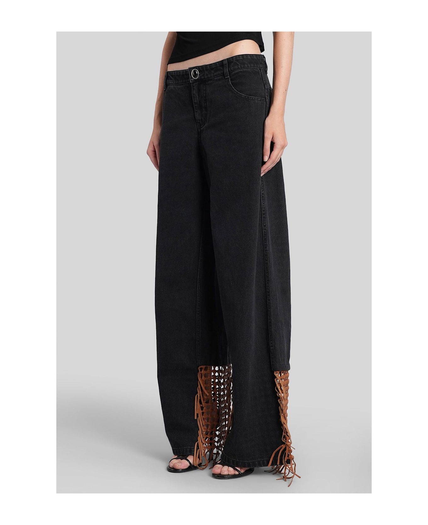 Jeans In Black Cotton - 4