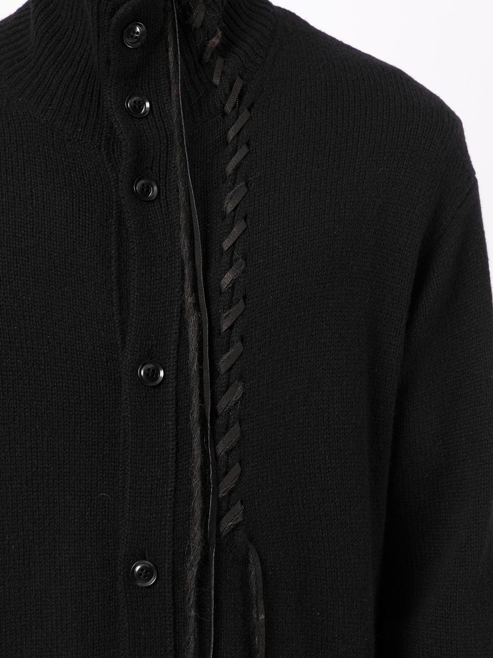 woven-detail cardigan - 5