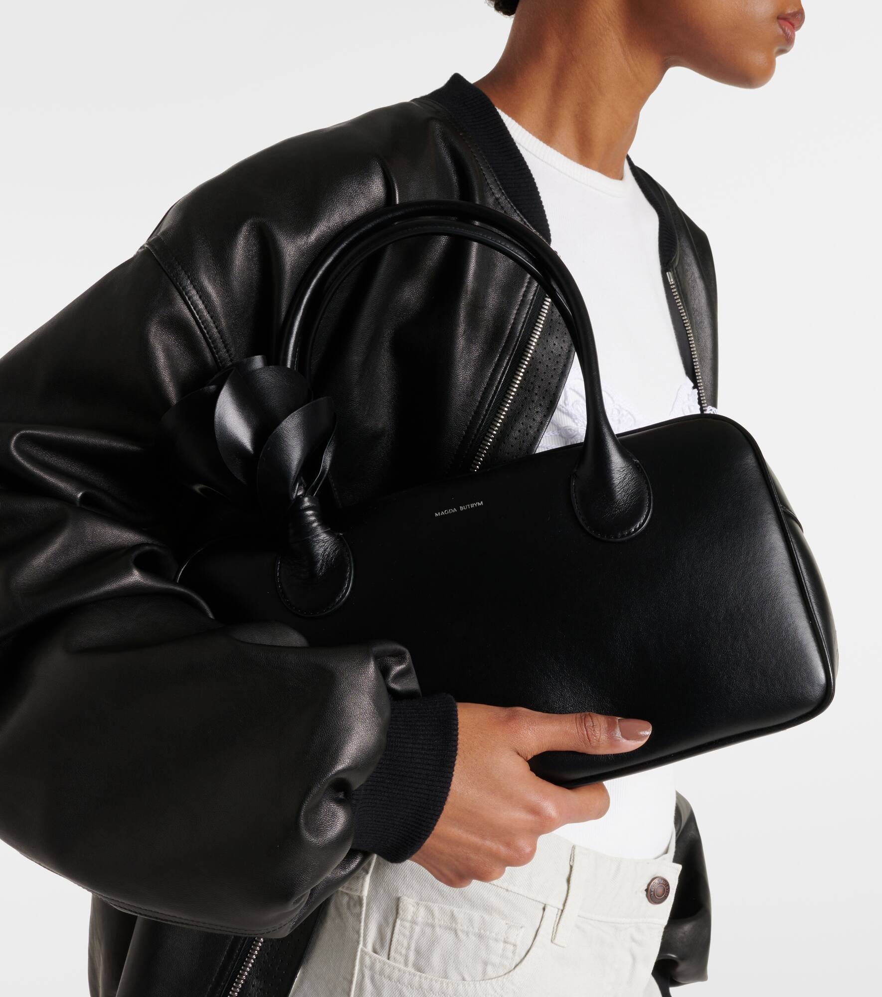 Brigitte Small leather tote bag - 6