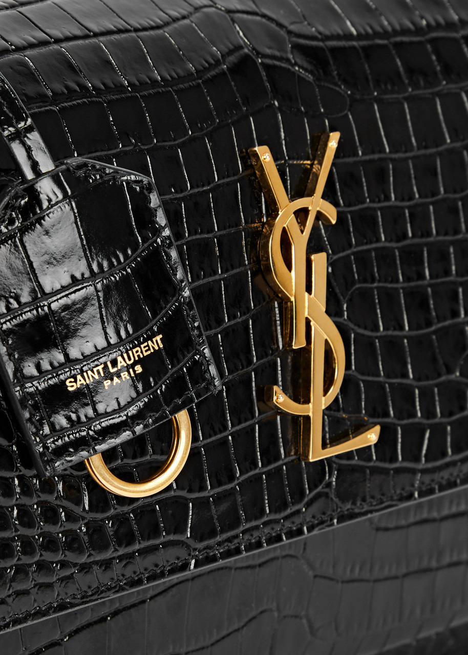 Sunset crocodile-effect shoulder bag - 3
