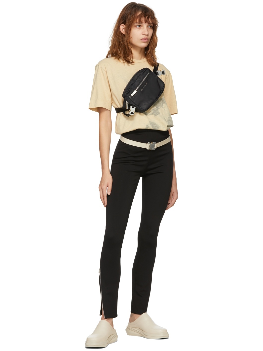 Beige Mono Mules - 6