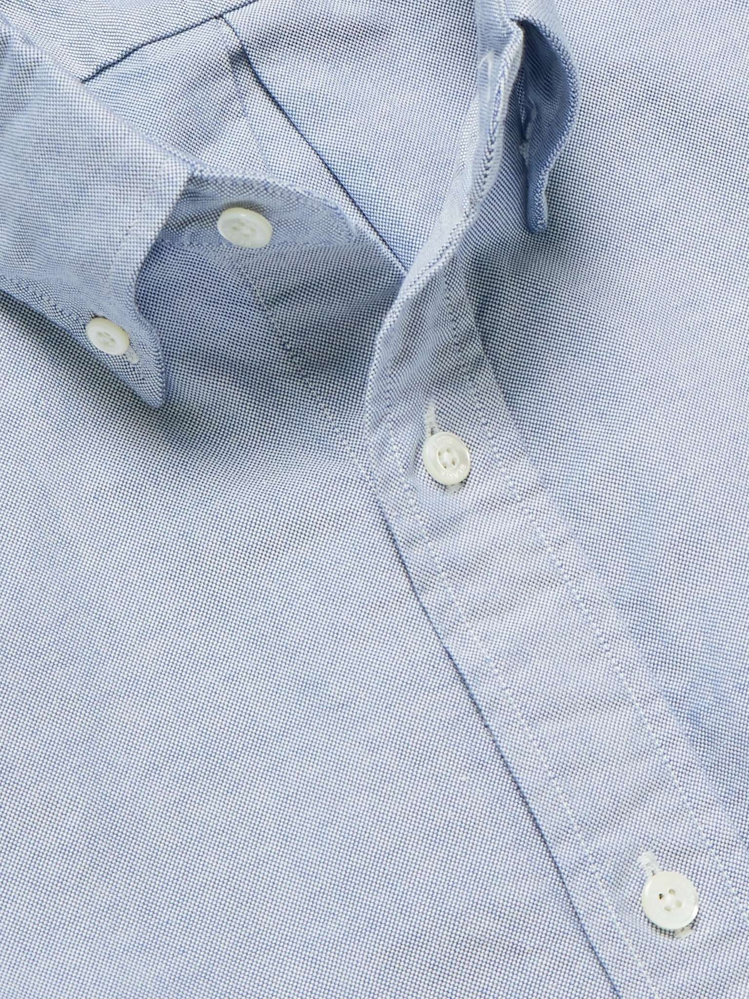 Button-Down Collar Cotton Oxford Shirt - 4