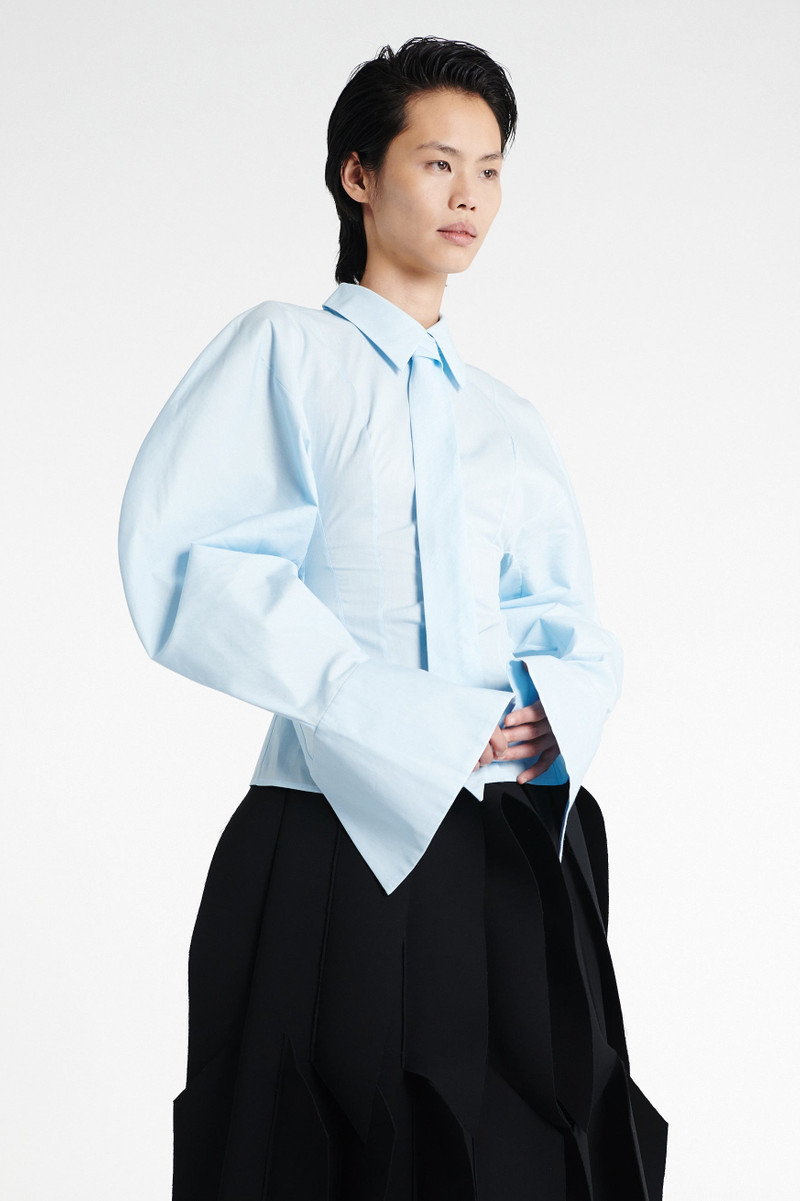 PUFF SLEEVE SHIRT LIGHT BLUE 6