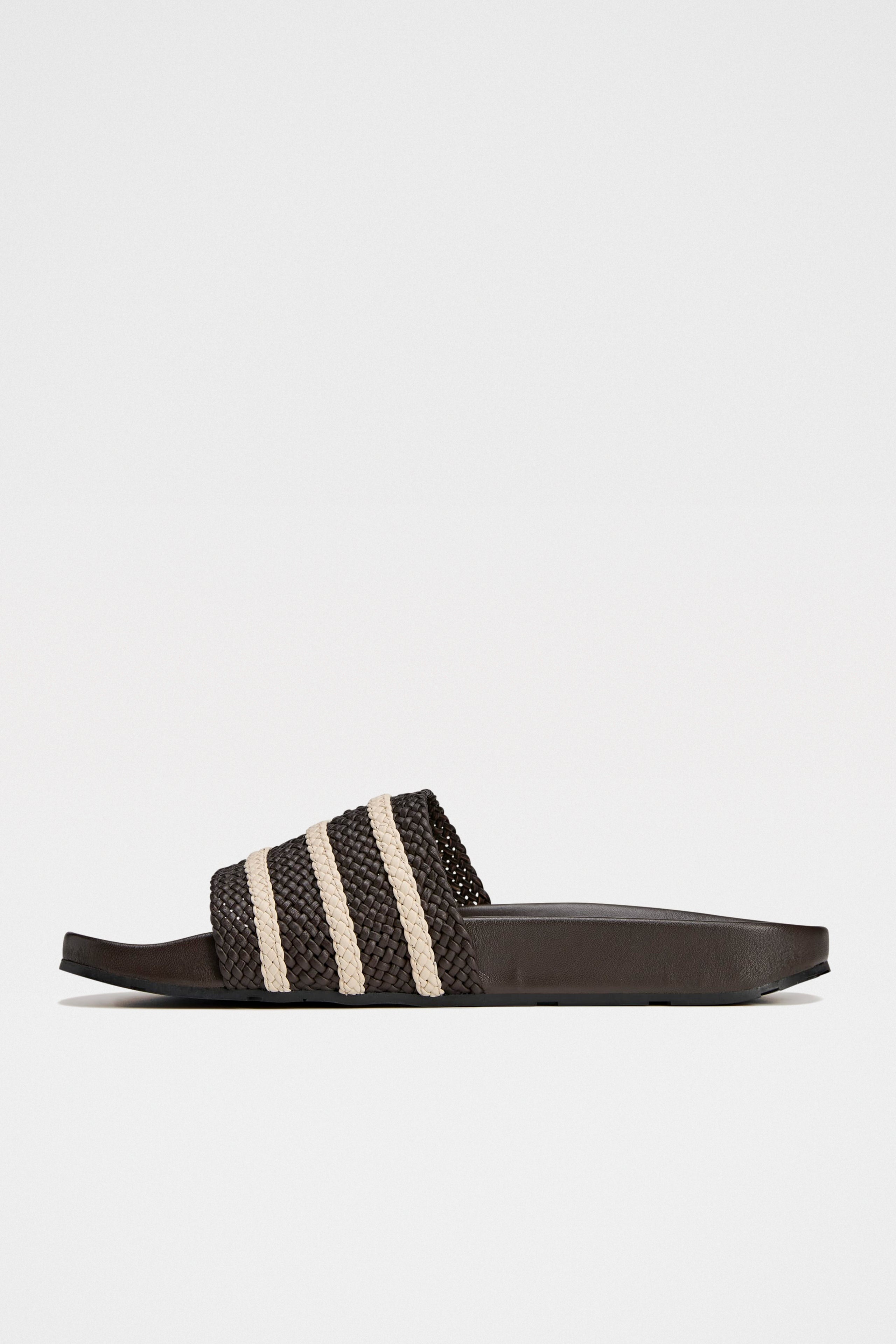 ADIDAS BY WALES BONNER ADILETTE SLIDES DARK BROWN / WONDER WHITE - 2