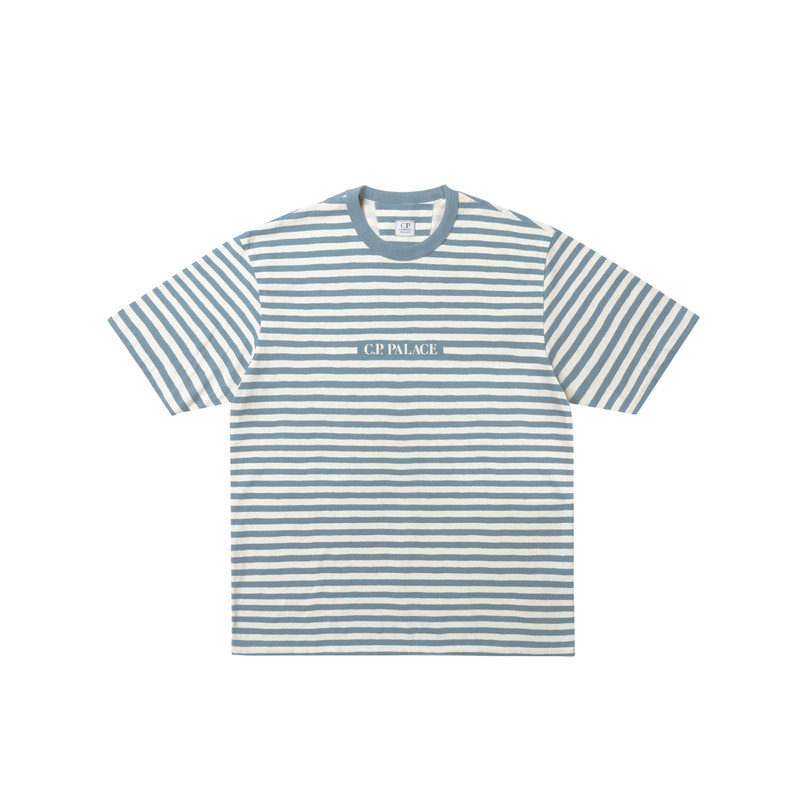 PALACE C.P. COMPANY JERSEY PRINTED T-SHIRT BLUE - 1