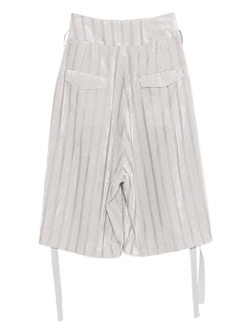 Yohji Yamamoto checked trousers outlook